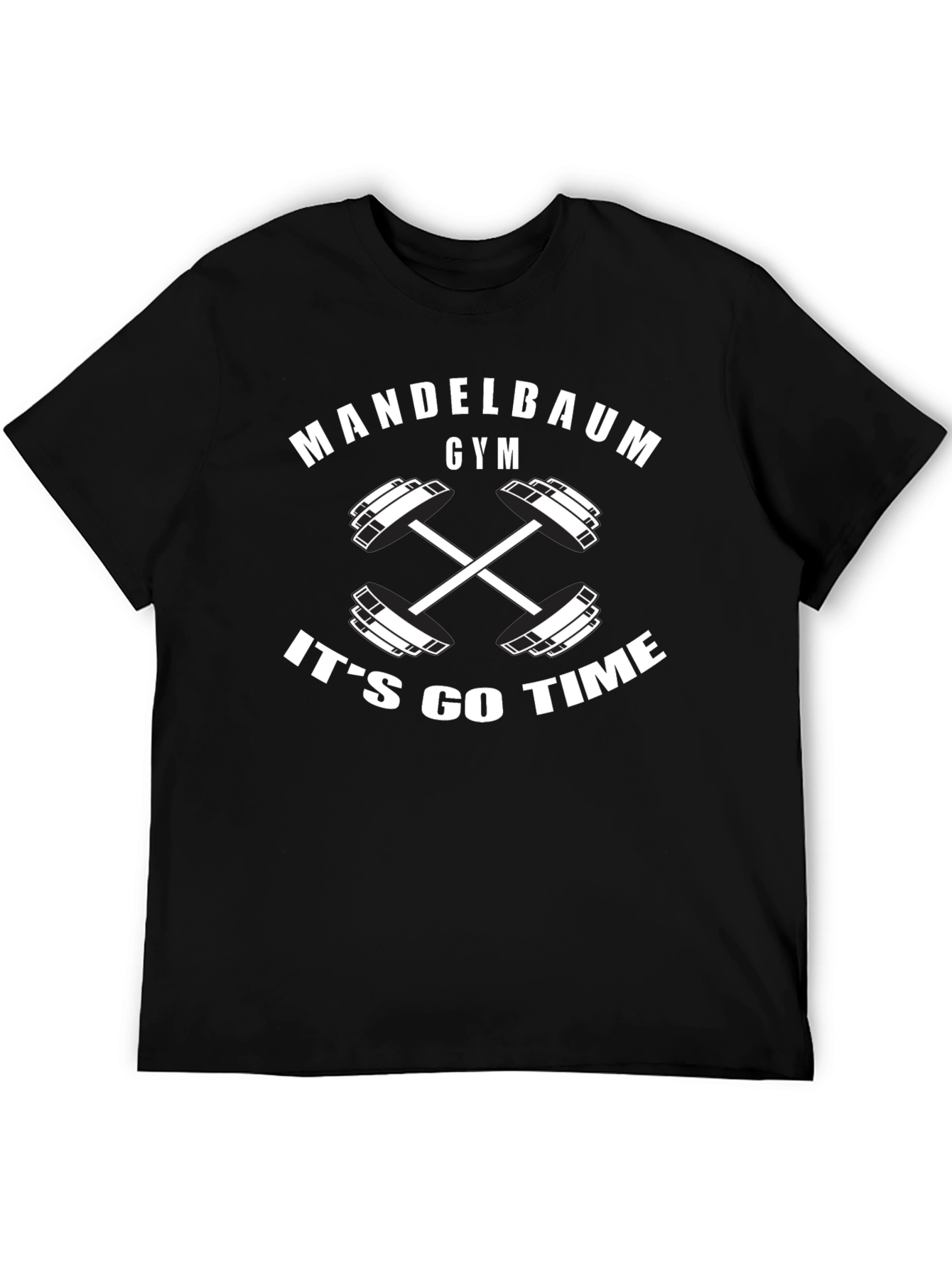 Mandelbaum Gym Its Go Time Black T-Shirt