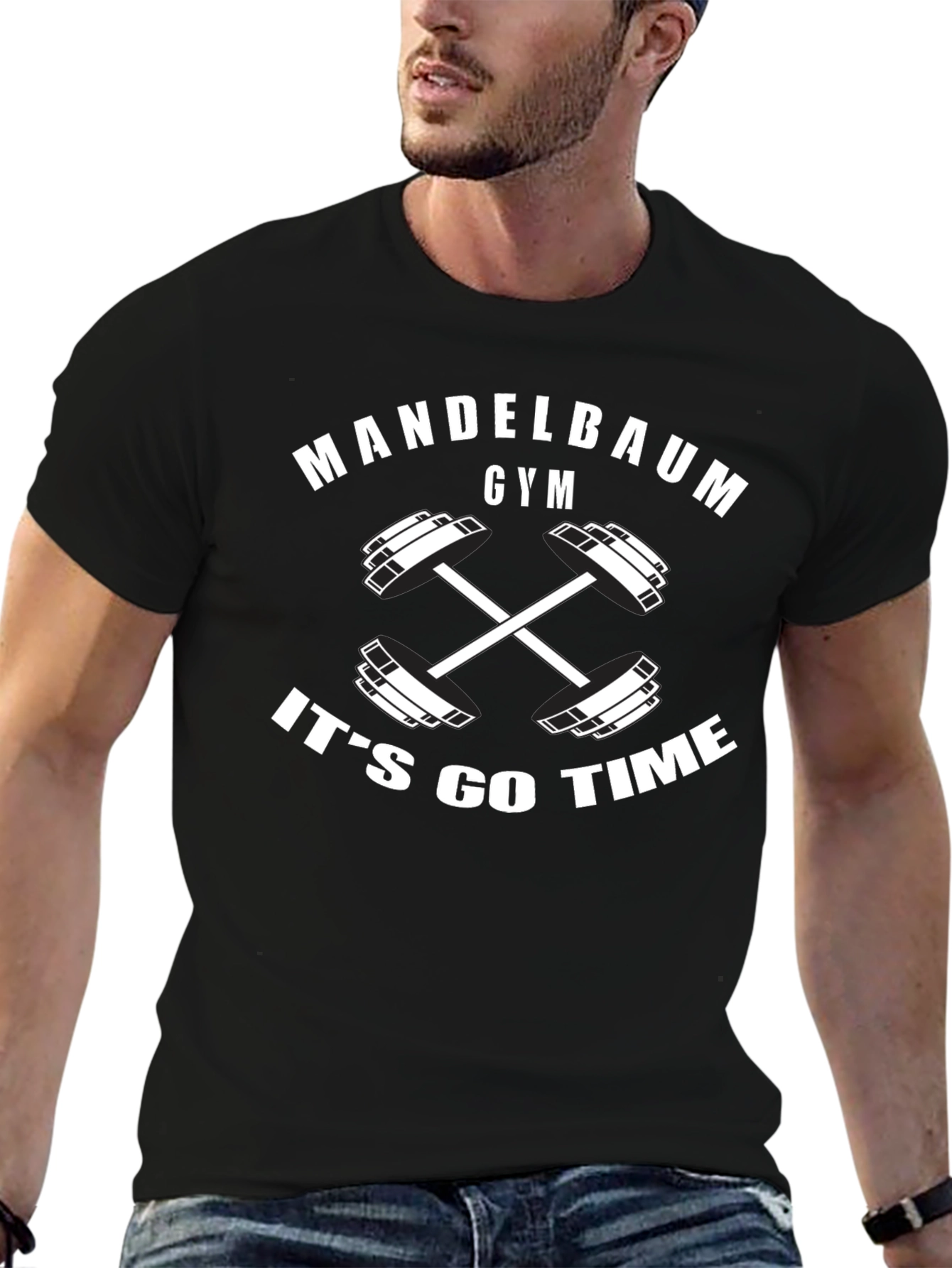 Mandelbaum Gym Its Go Time Black T-Shirt