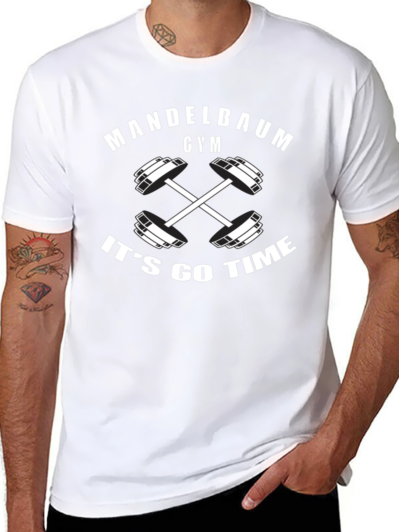 Mandelbaum Gym Its Go Time Black T-Shirt