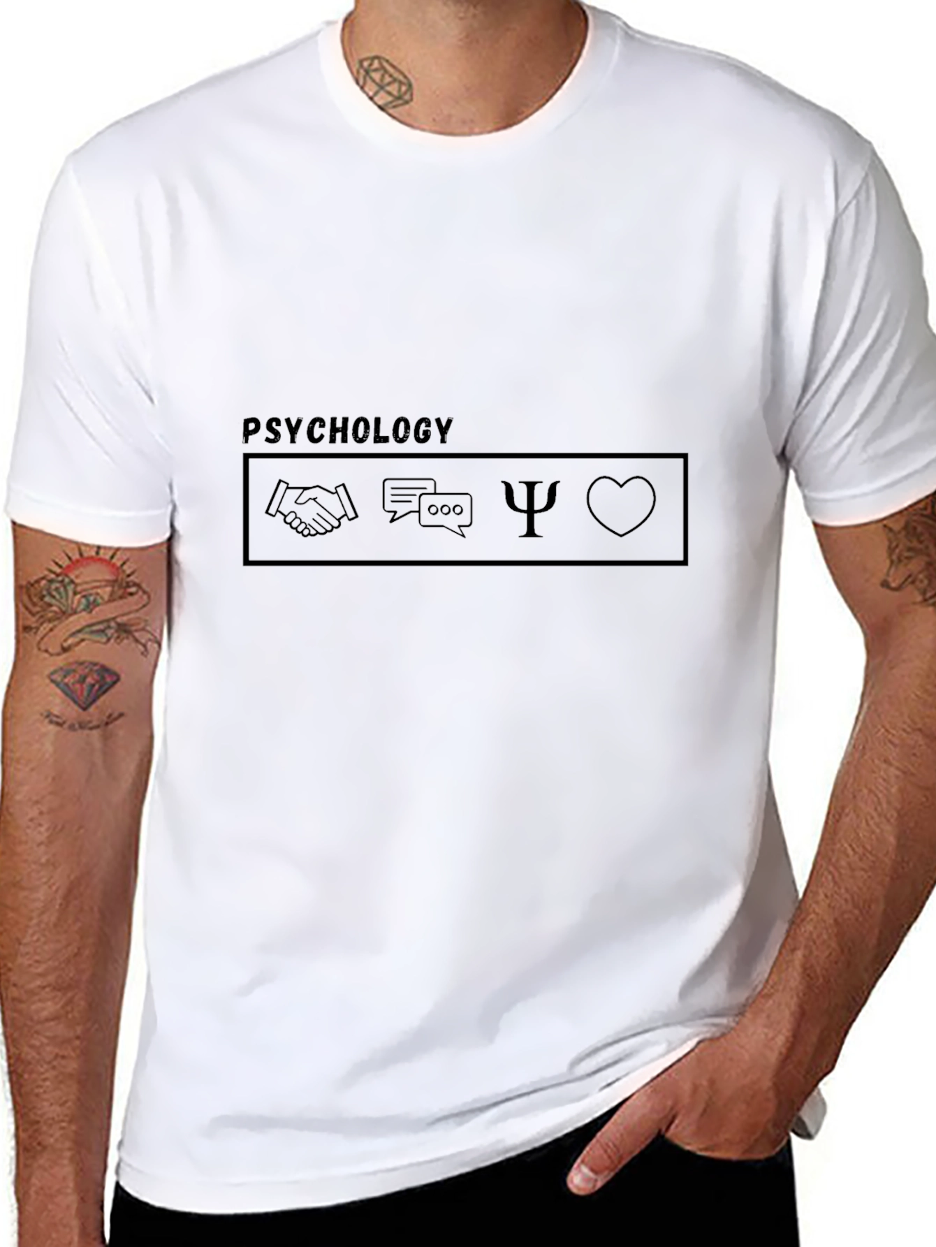Psychology Symbol Black T-Shirt