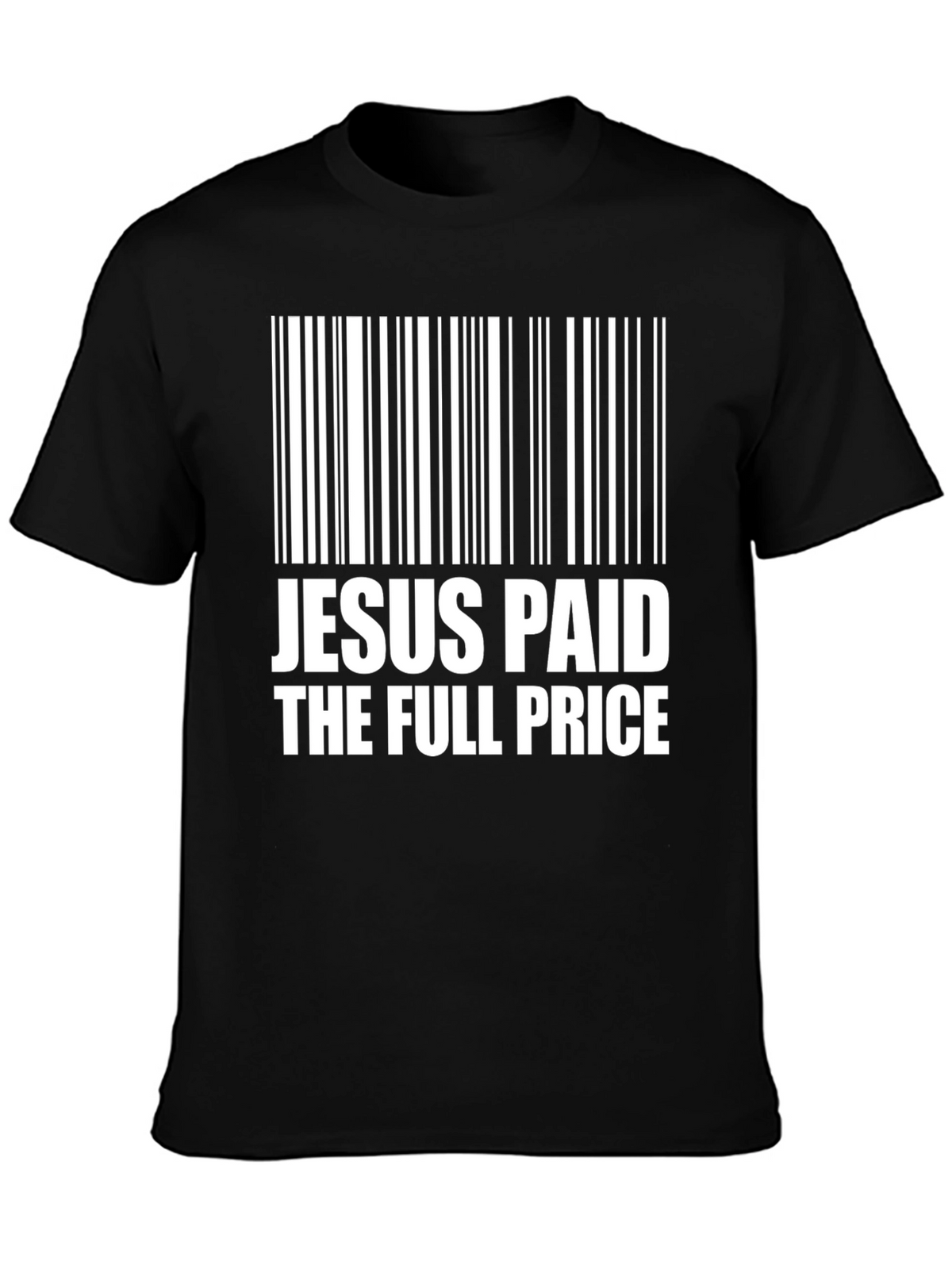 Jesus Paid the Price Barcode Graphic T-Shirt
