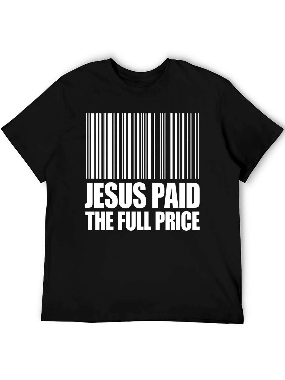 Jesus Paid the Price Barcode Graphic T-Shirt