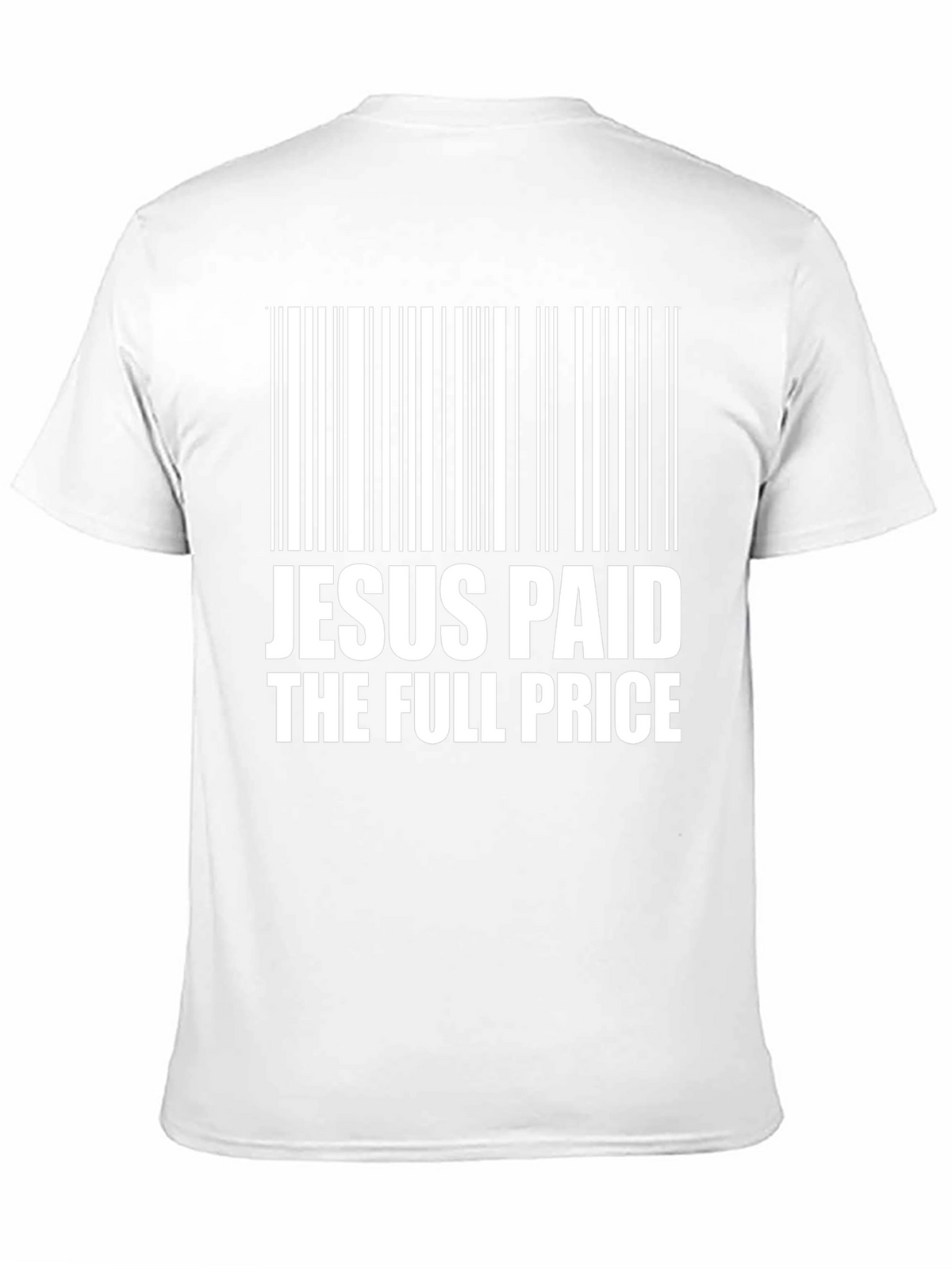 Jesus Paid the Price Barcode Graphic T-Shirt