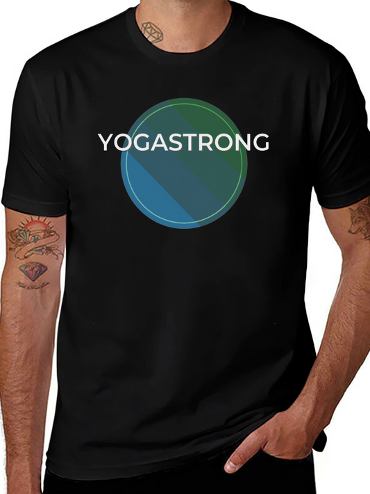 YogaStrong Black T-Shirt - Comfort & Style