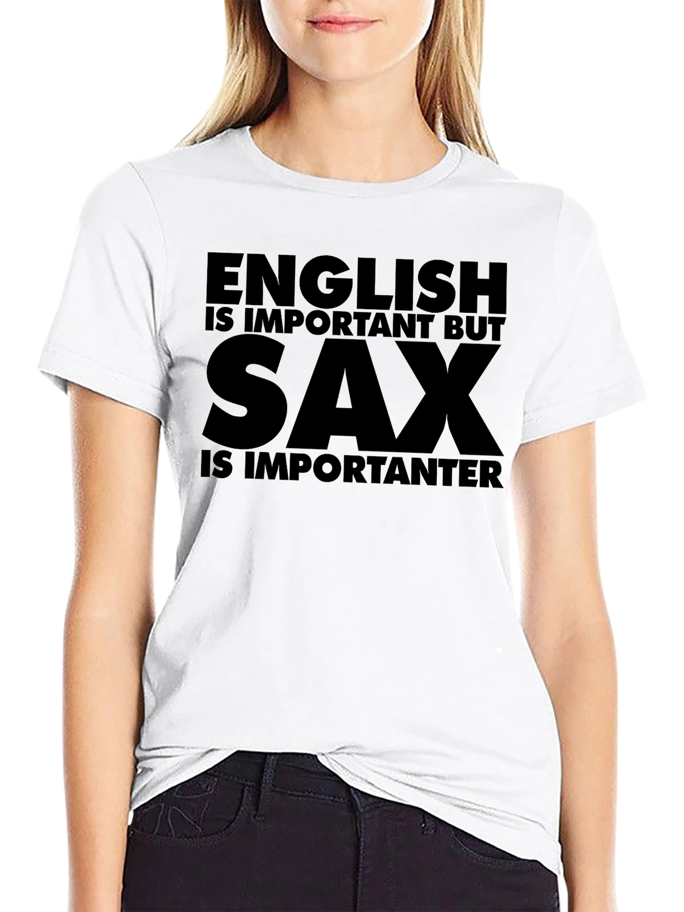 English vs Sax Funny T-Shirt