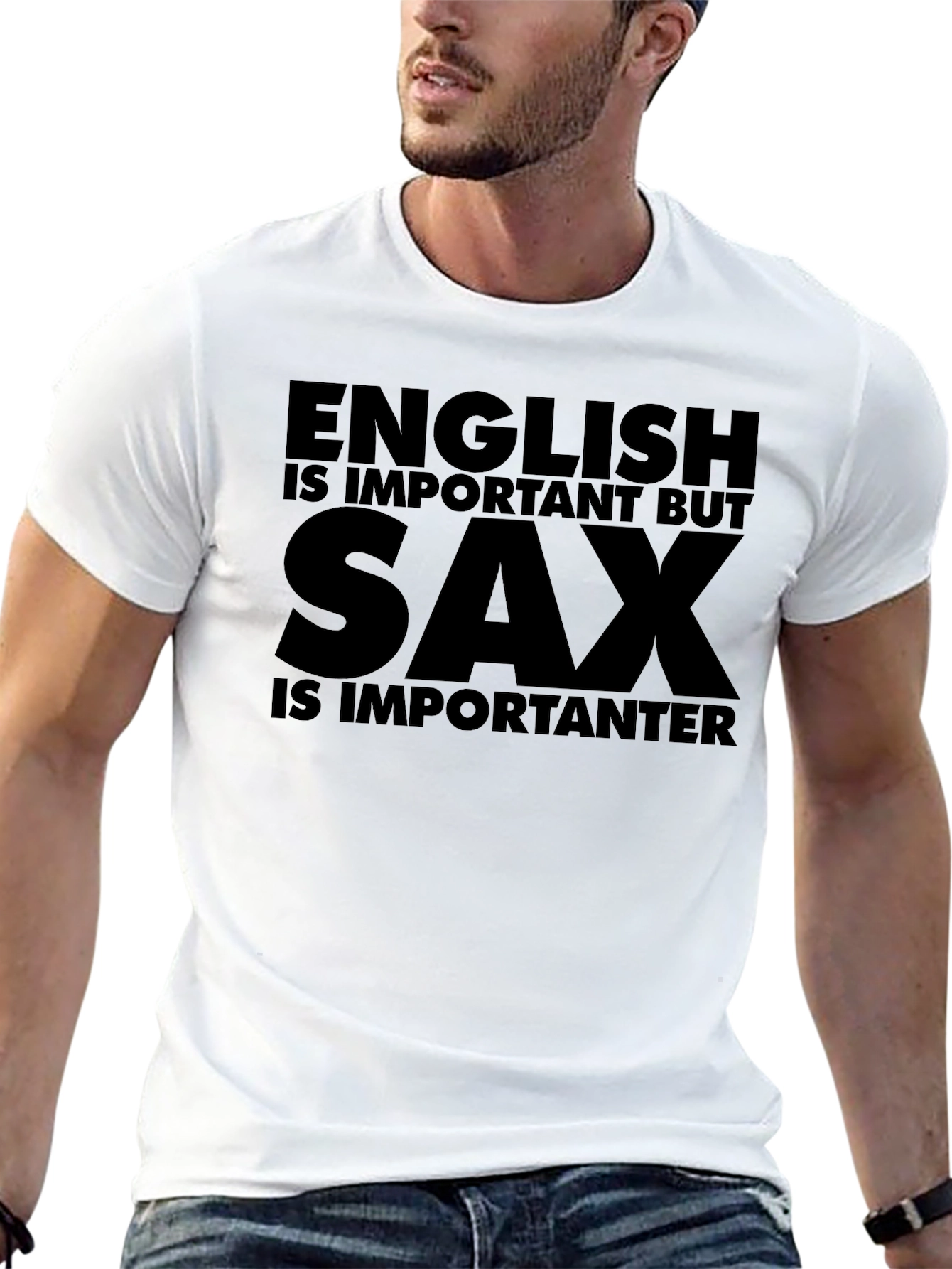 English vs Sax Funny T-Shirt