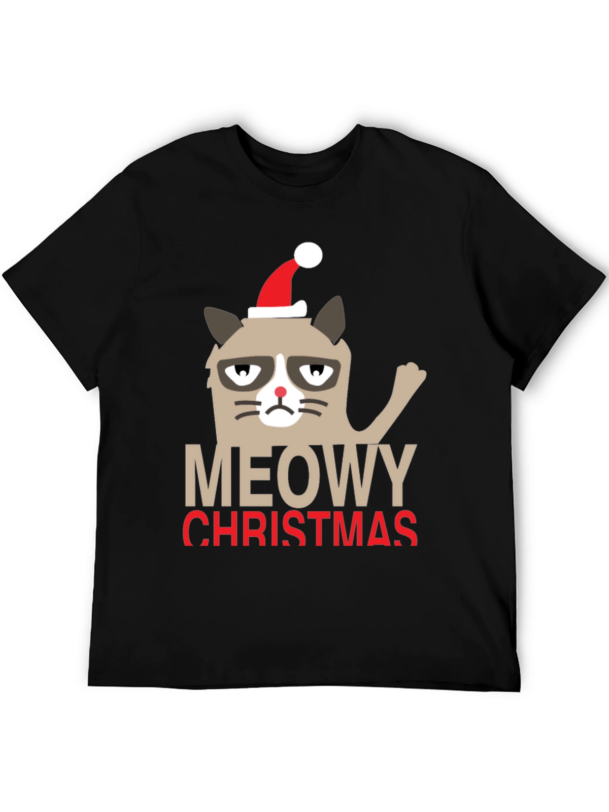 Grumpy Cat Meowy Christmas Holiday T-Shirt
