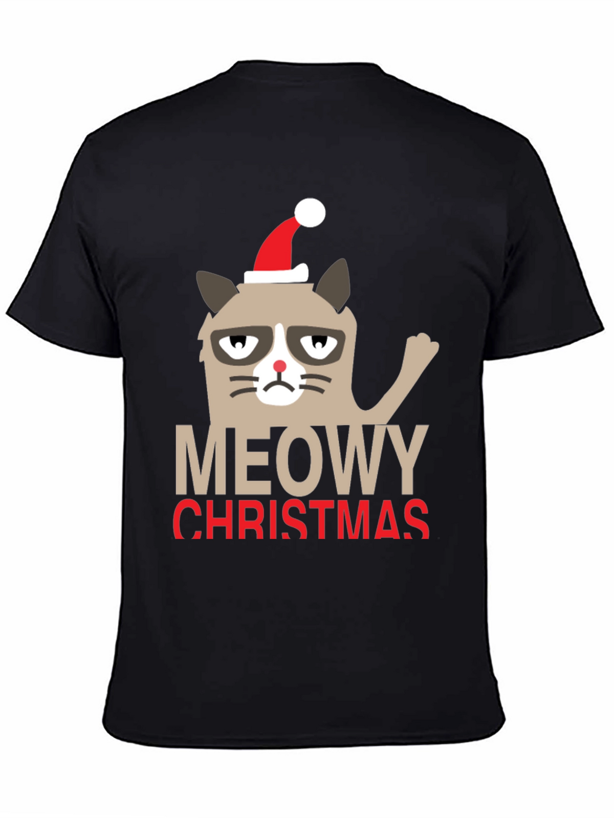 Grumpy Cat Meowy Christmas Holiday T-Shirt