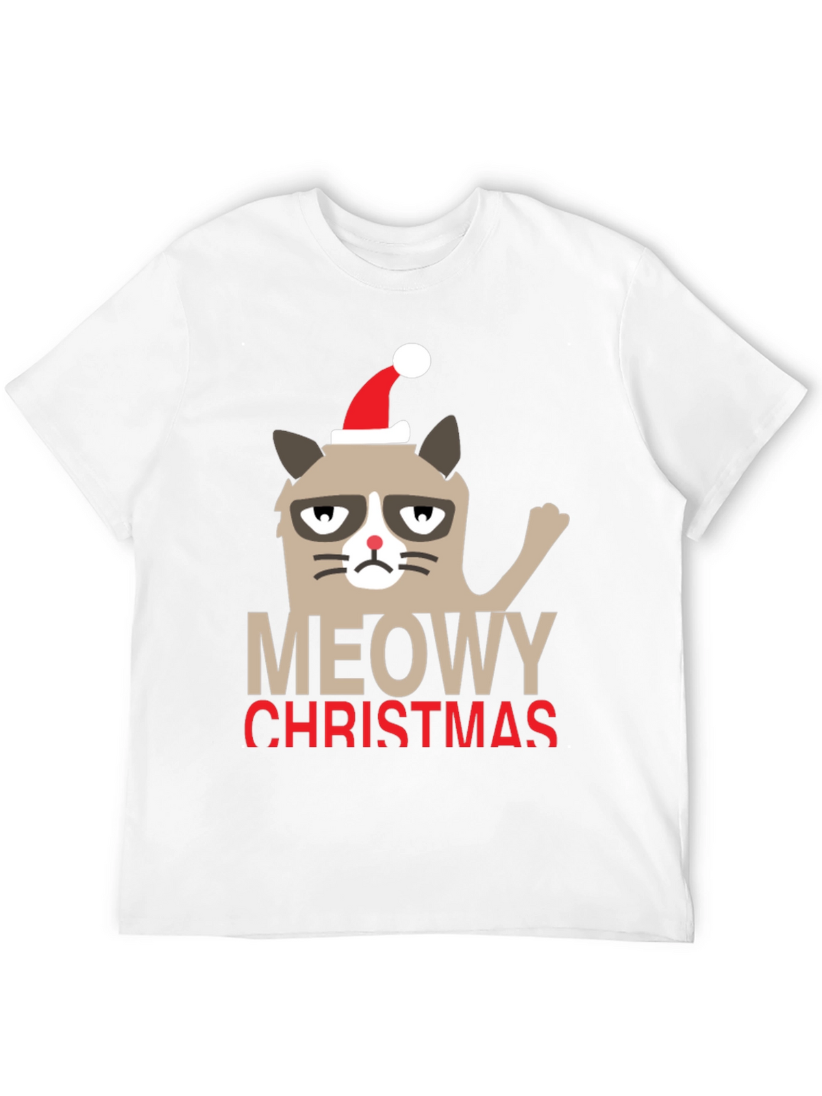 Grumpy Cat Meowy Christmas Holiday T-Shirt