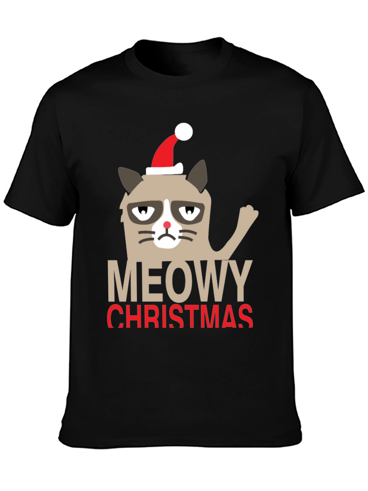 Grumpy Cat Meowy Christmas Holiday T-Shirt
