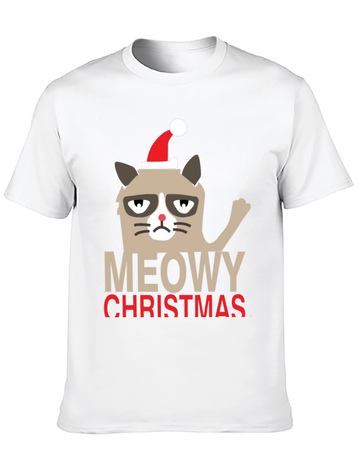Grumpy Cat Meowy Christmas Holiday T-Shirt