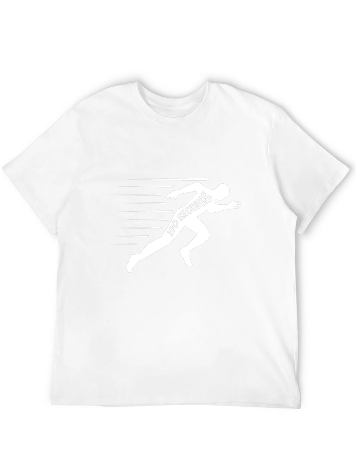 No Excuses Runner Graphic T-Shirt - Black