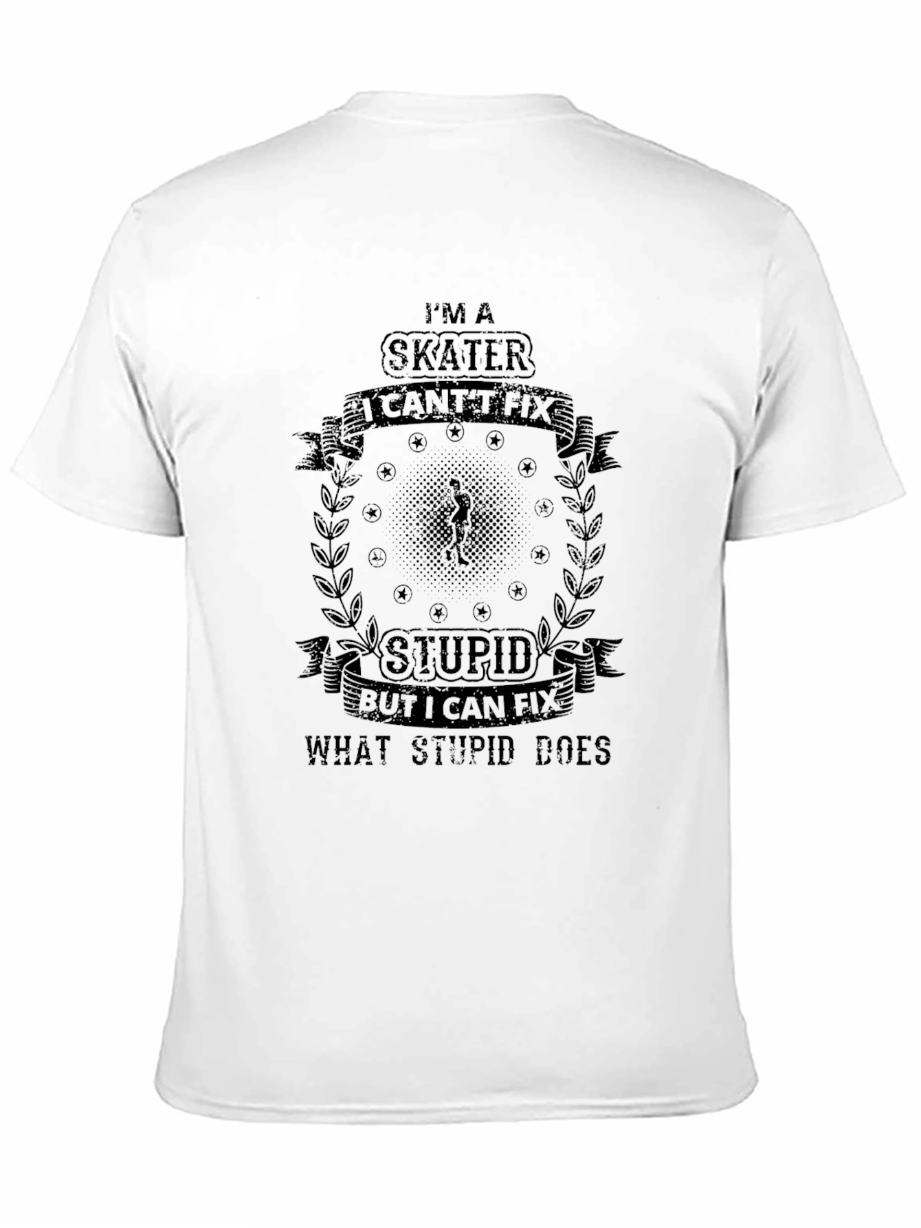 Skater Fix Stupid Black T-Shirt
