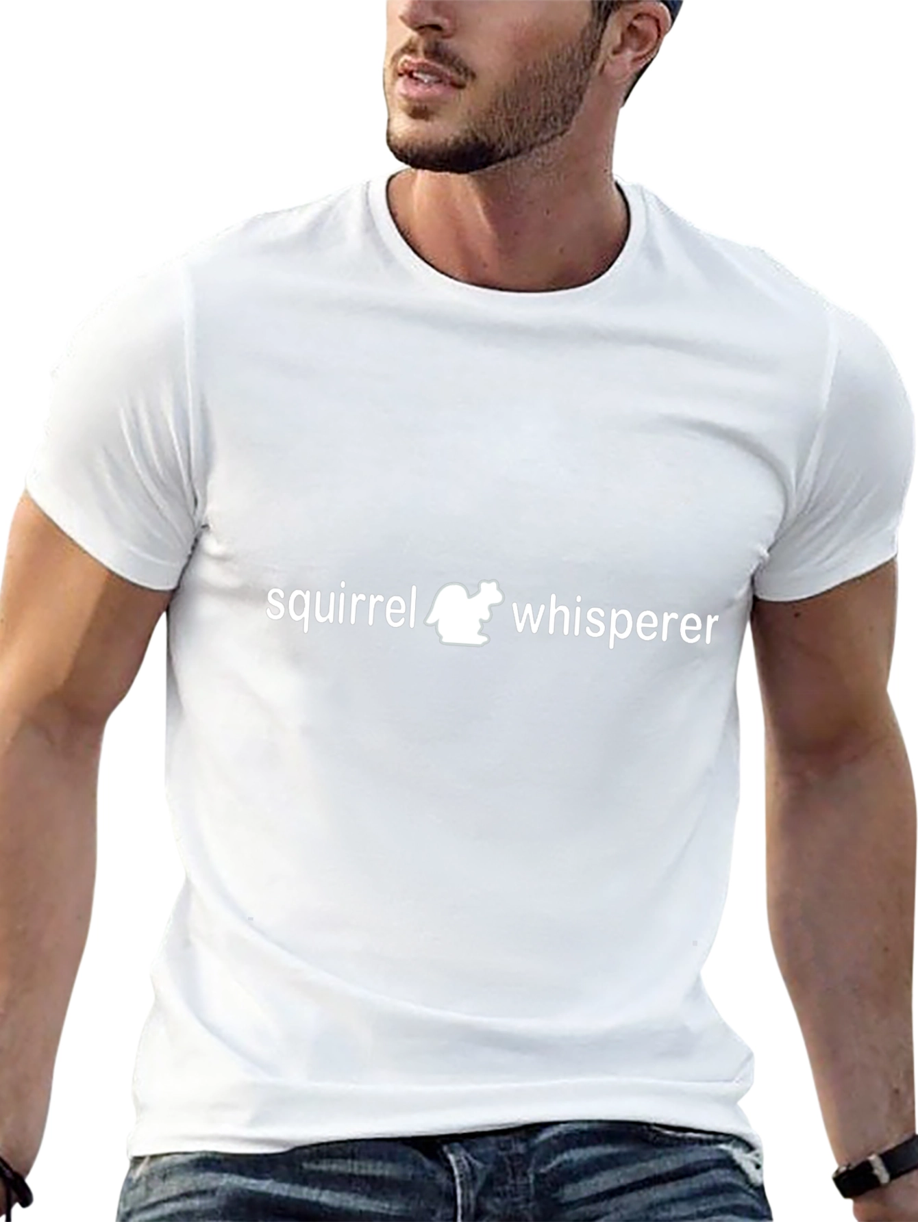 Squirrel Whisperer Graphic Tee - Black