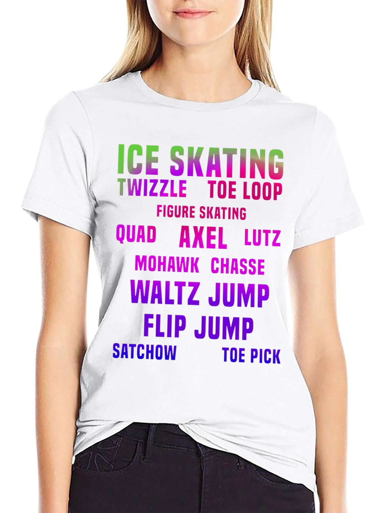 Ice Skating Moves Graphic T-Shirt
