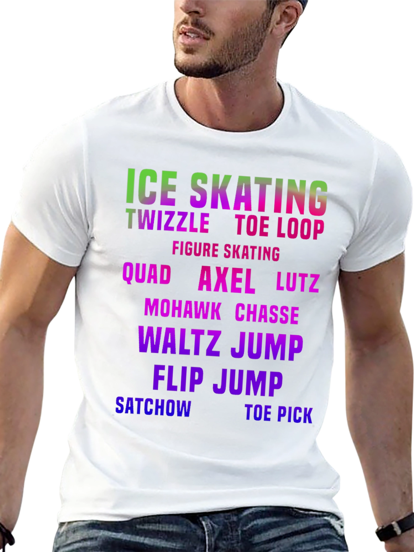 Ice Skating Moves Graphic T-Shirt