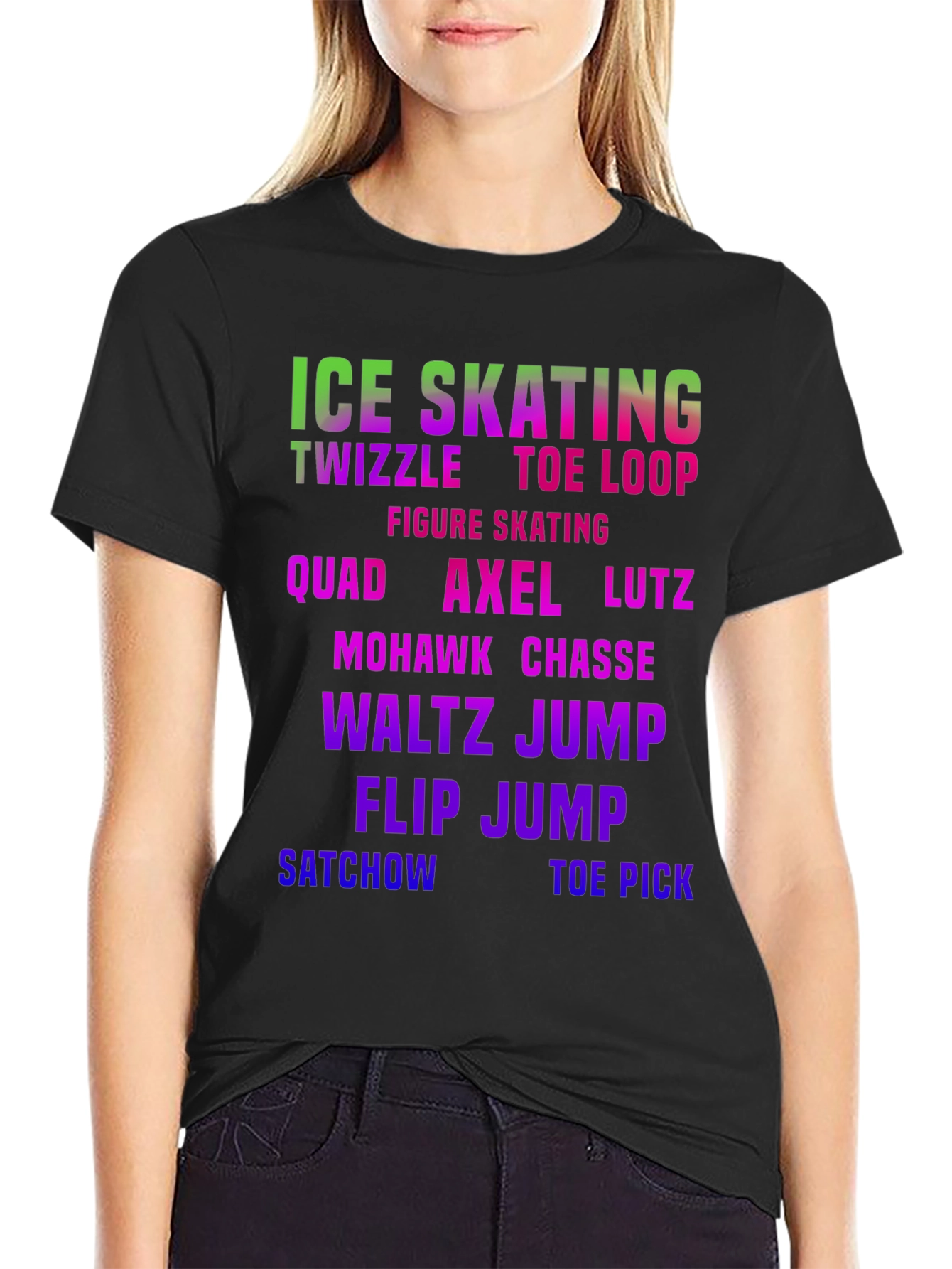 Ice Skating Moves Graphic T-Shirt