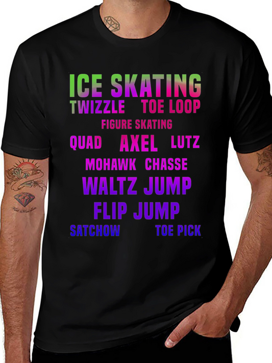 Ice Skating Moves Graphic T-Shirt