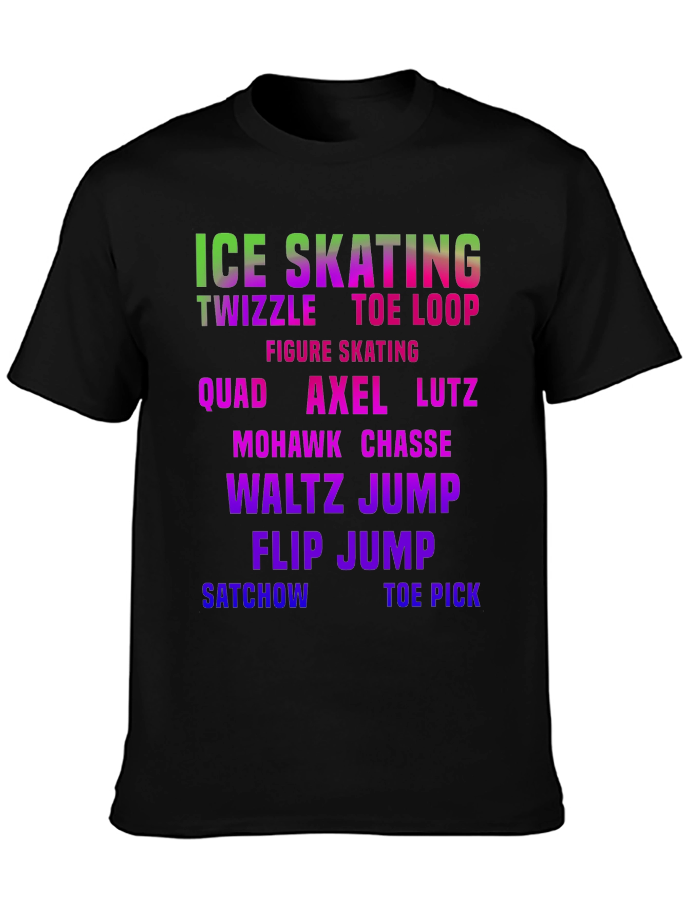 Ice Skating Moves Graphic T-Shirt