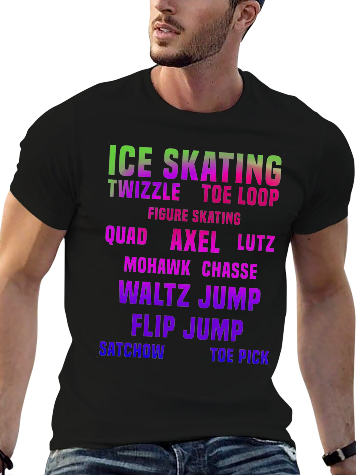 Ice Skating Moves Graphic T-Shirt