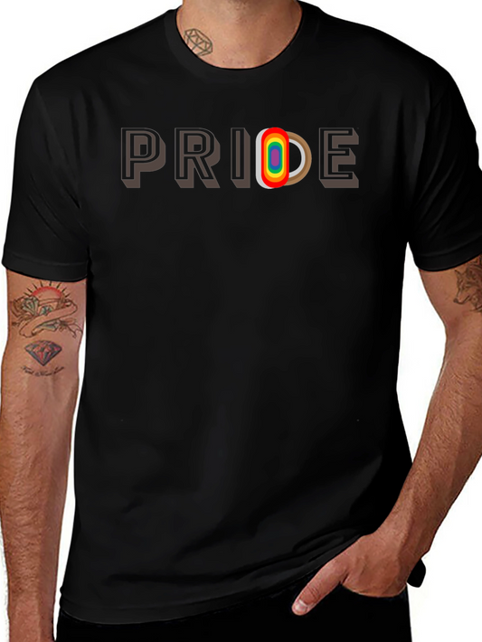 Pride Rainbow Letter Graphic Tee
