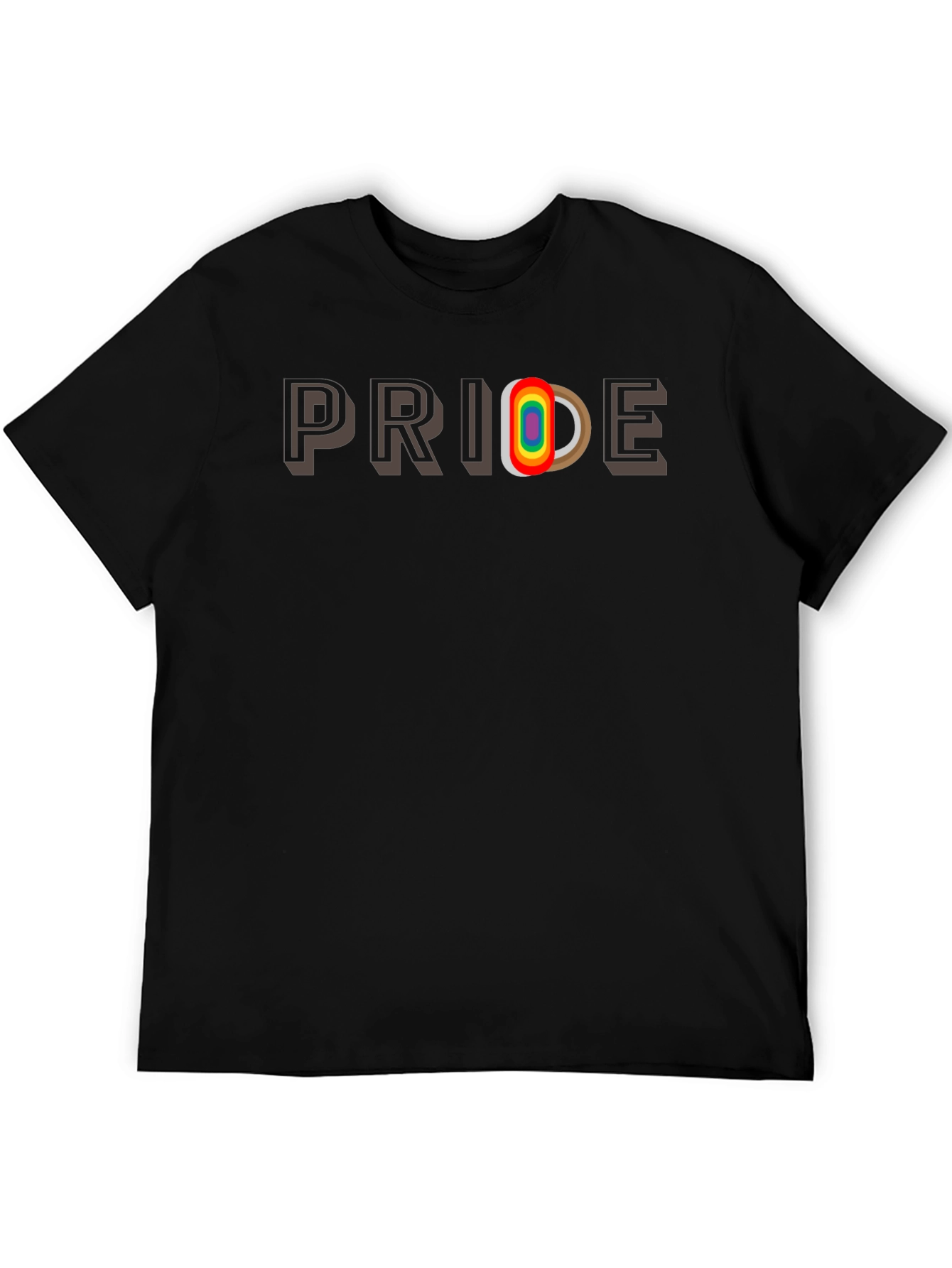 Pride Rainbow Letter Graphic Tee