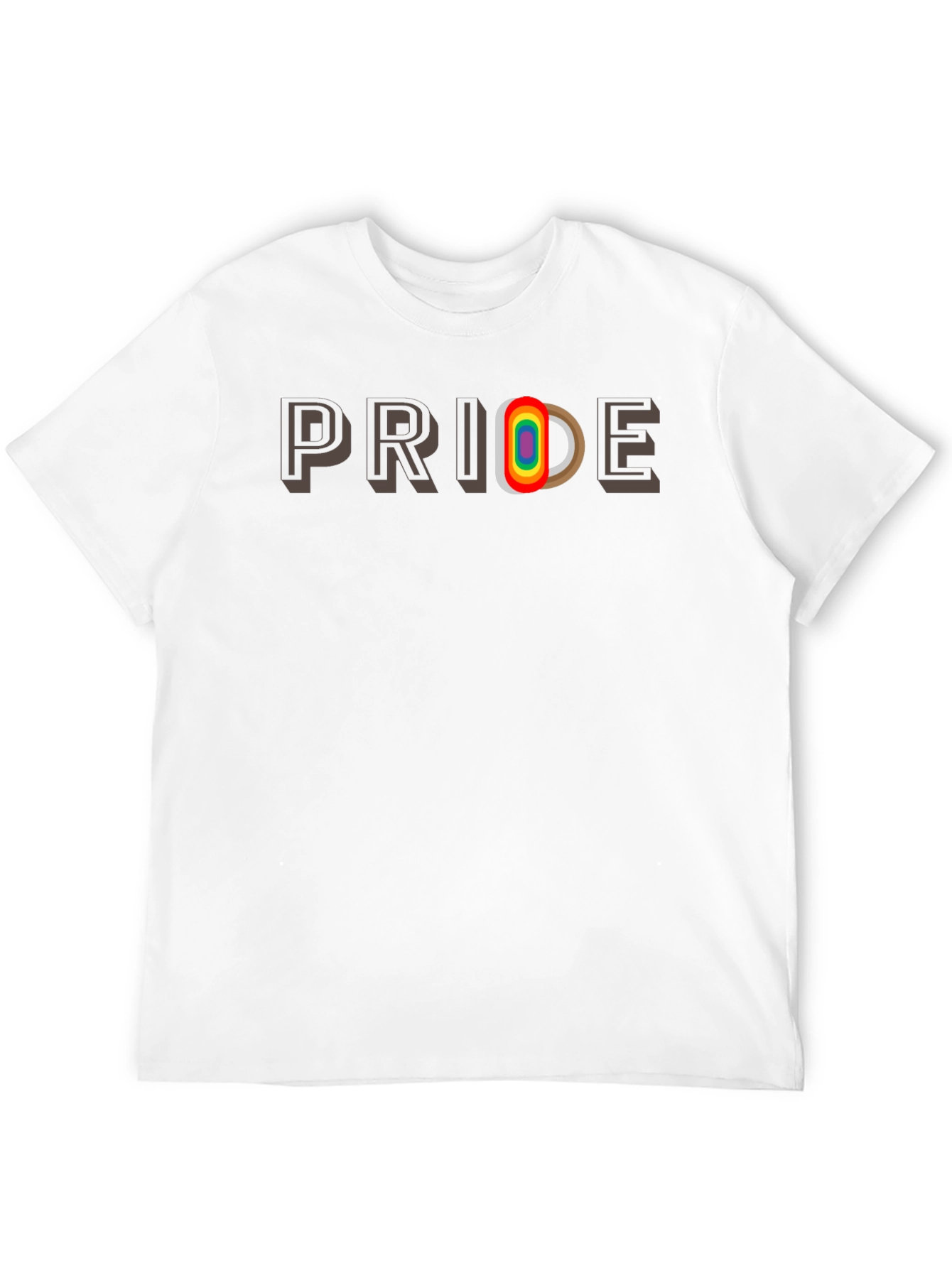 Pride Rainbow Letter Graphic Tee