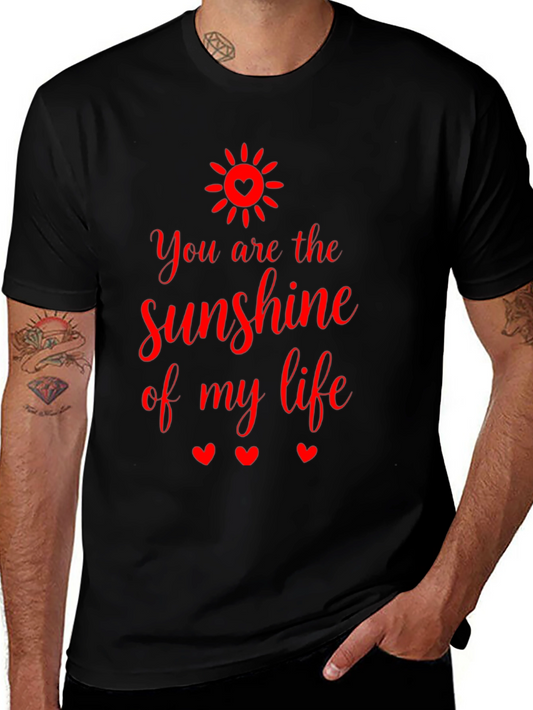 Sunshine of My Life Graphic Tee - Black Cotton Shirt