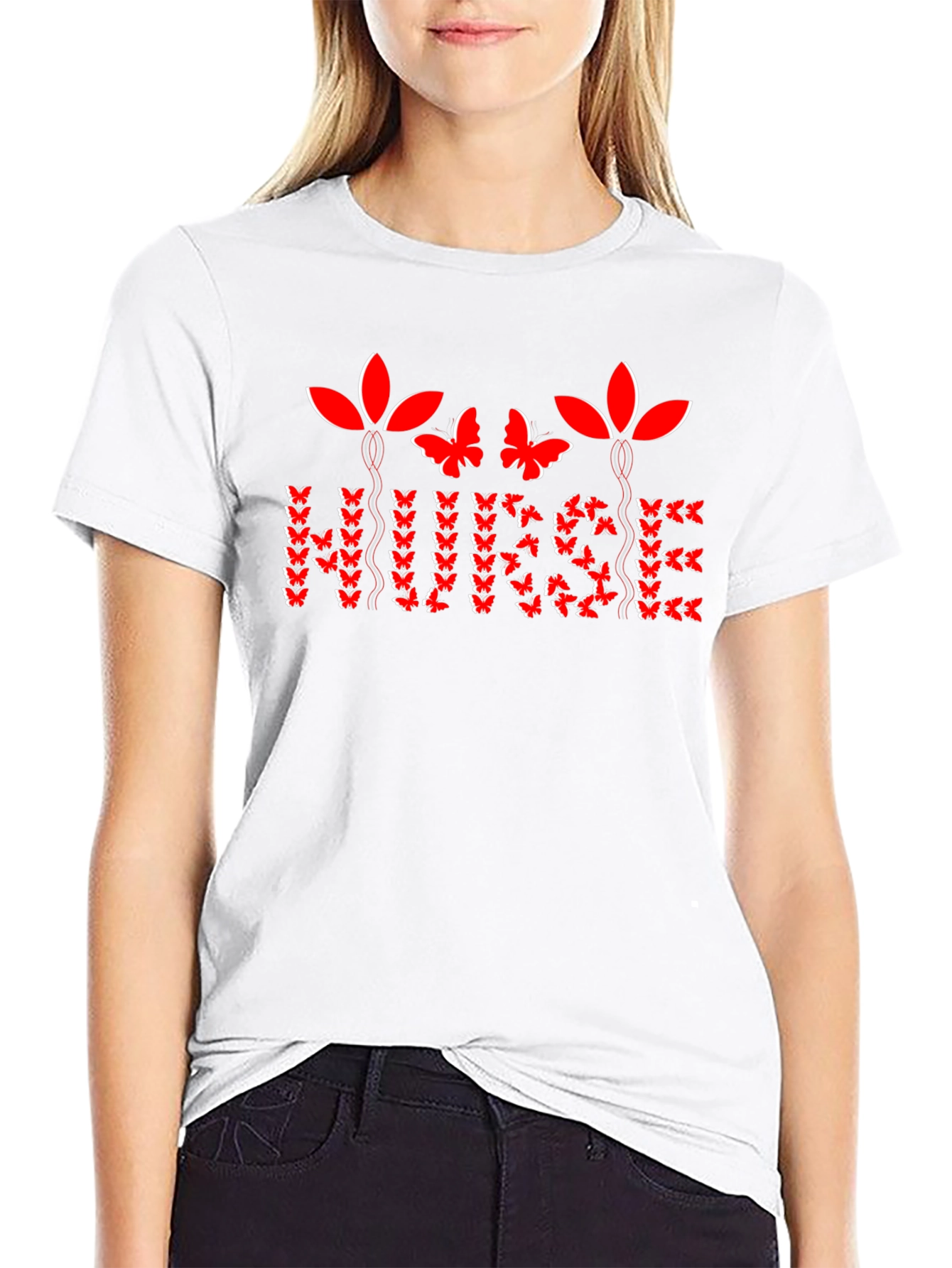 Butterfly Nurse T-Shirt - Stylish Graphic Tee