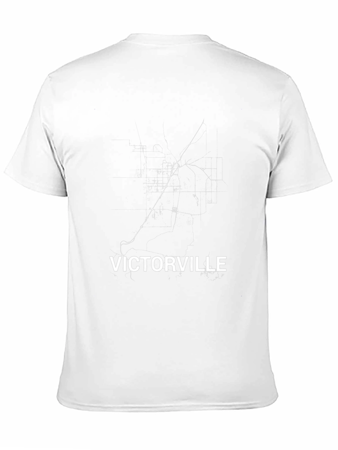 Victorville Map T-Shirt - City Streets Design