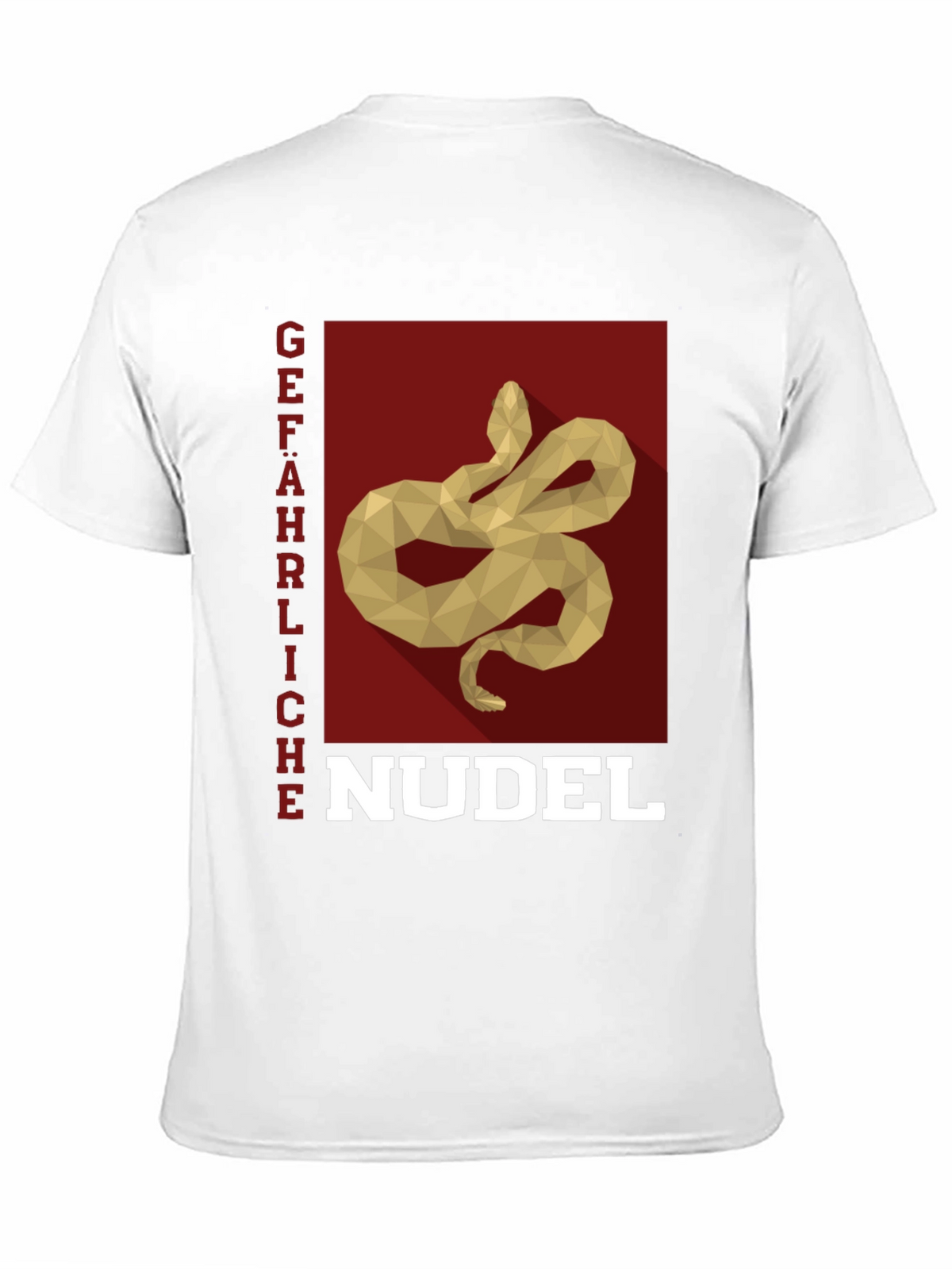 Gefährliche Nudel T-Shirt - Snake Pasta Funny Tee