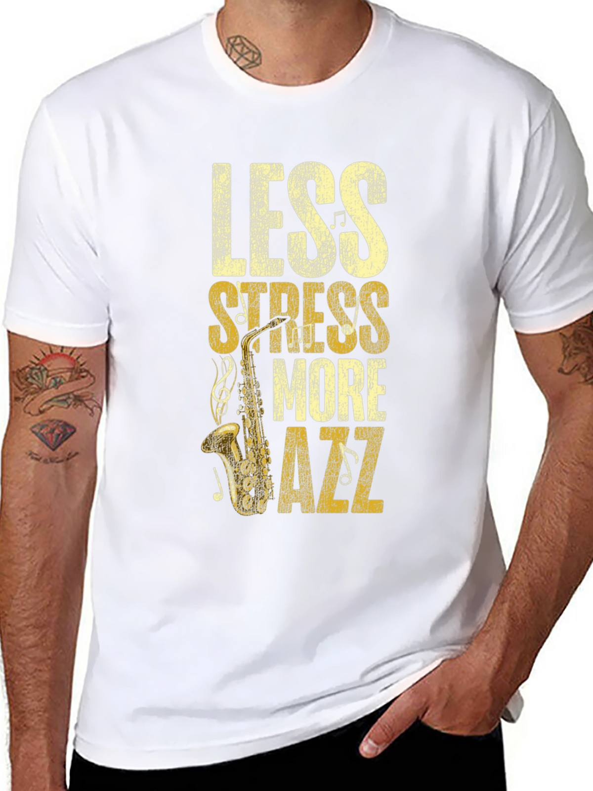 Less Stress More Jazz Graphic Tee
