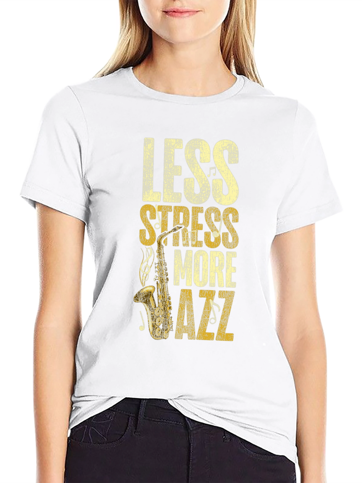 Less Stress More Jazz Graphic Tee