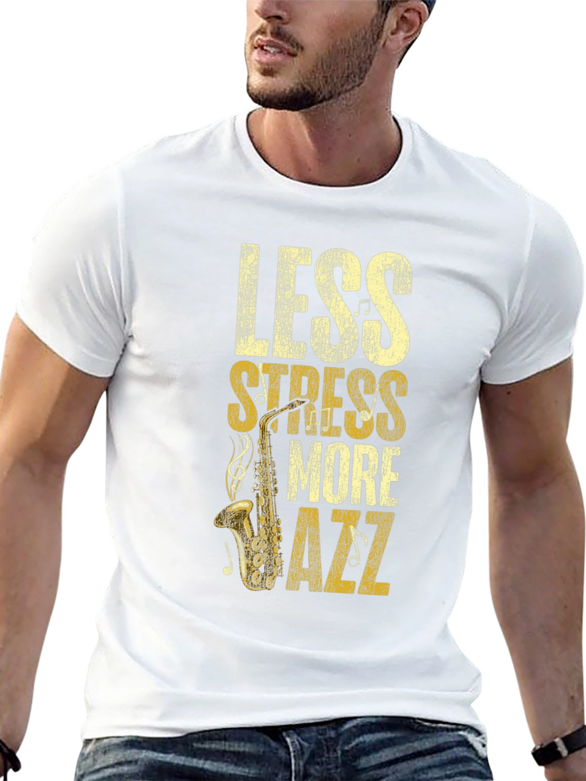 Less Stress More Jazz Graphic Tee