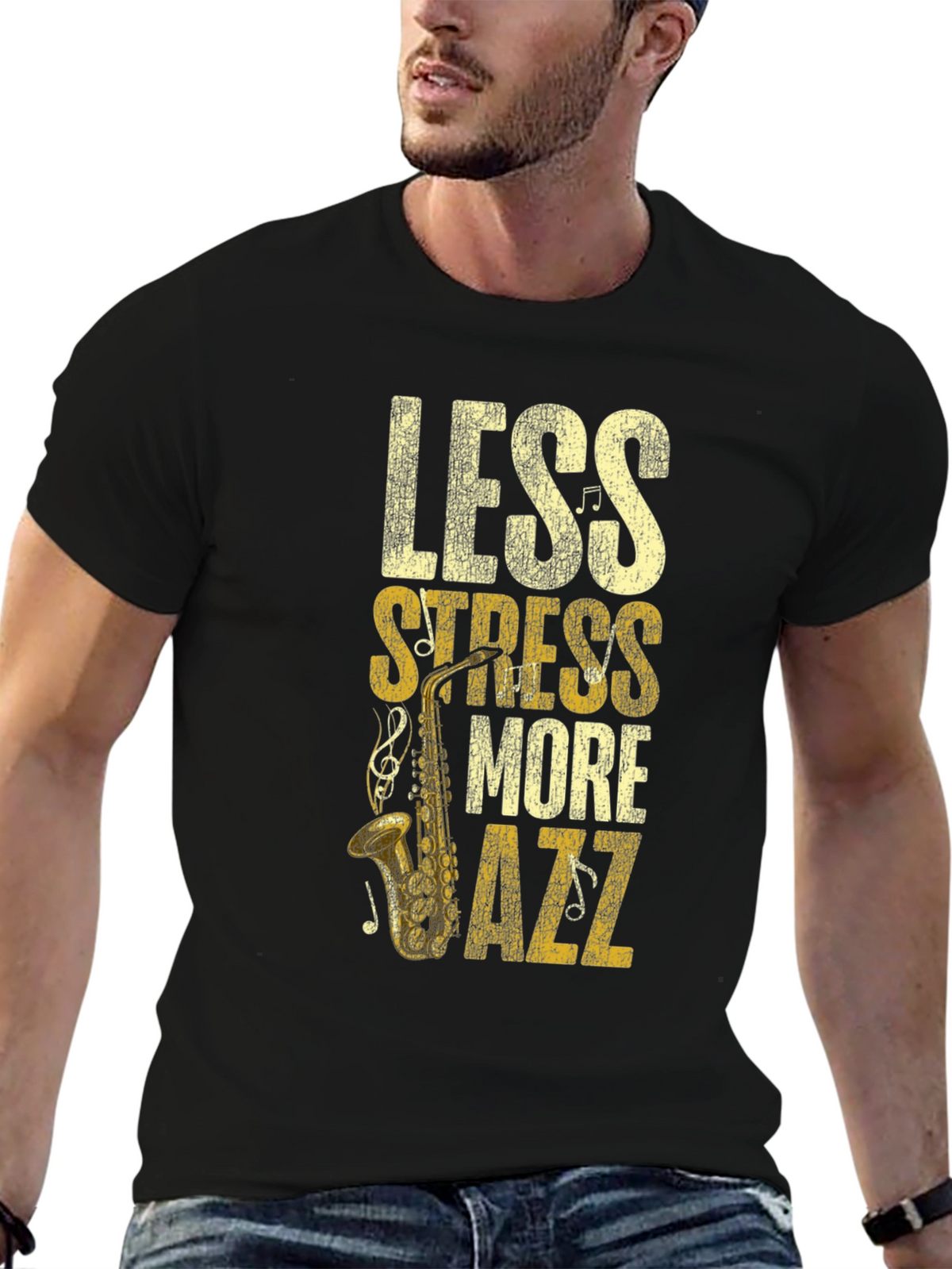 Less Stress More Jazz Graphic Tee