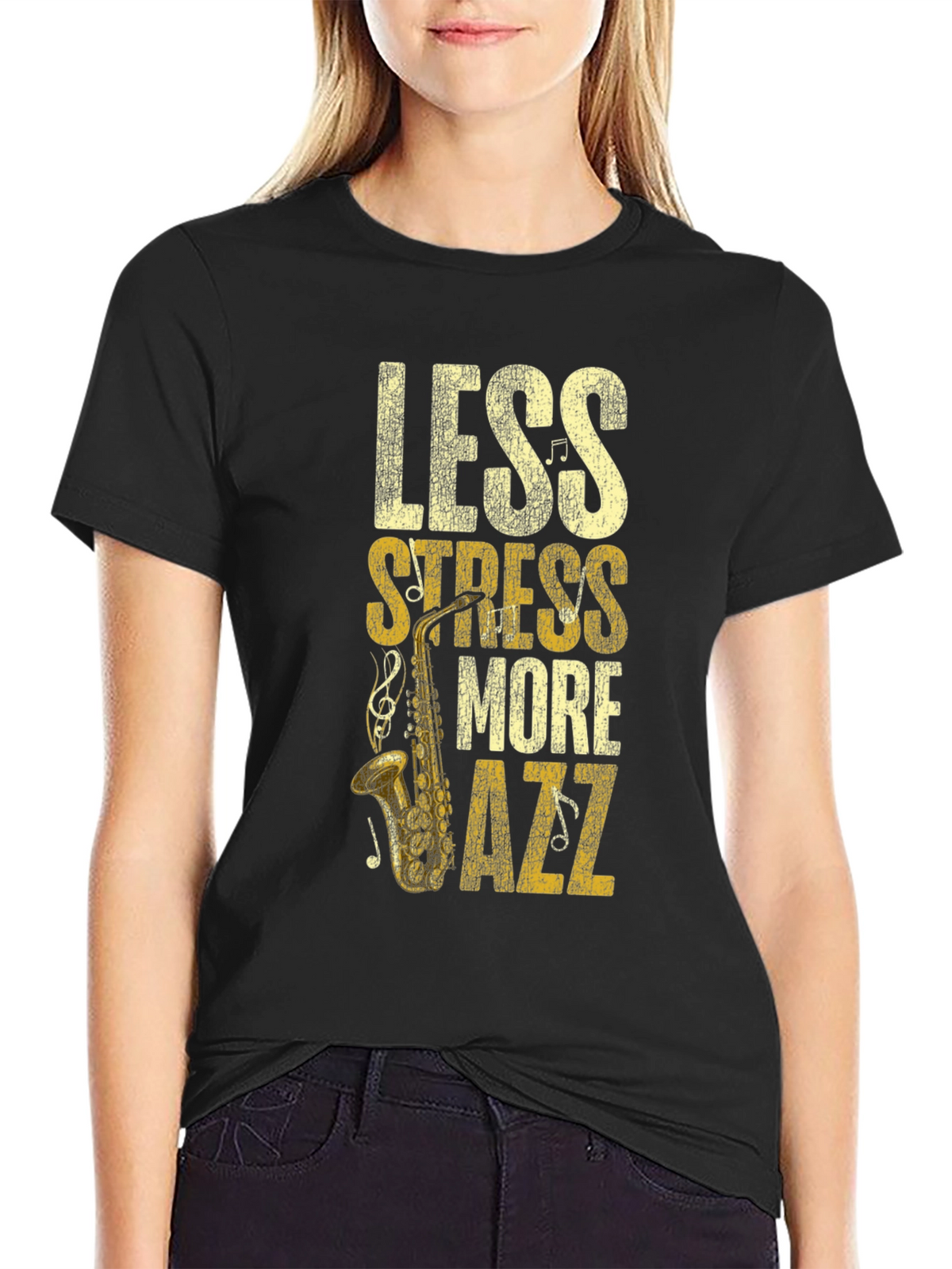 Less Stress More Jazz Graphic Tee