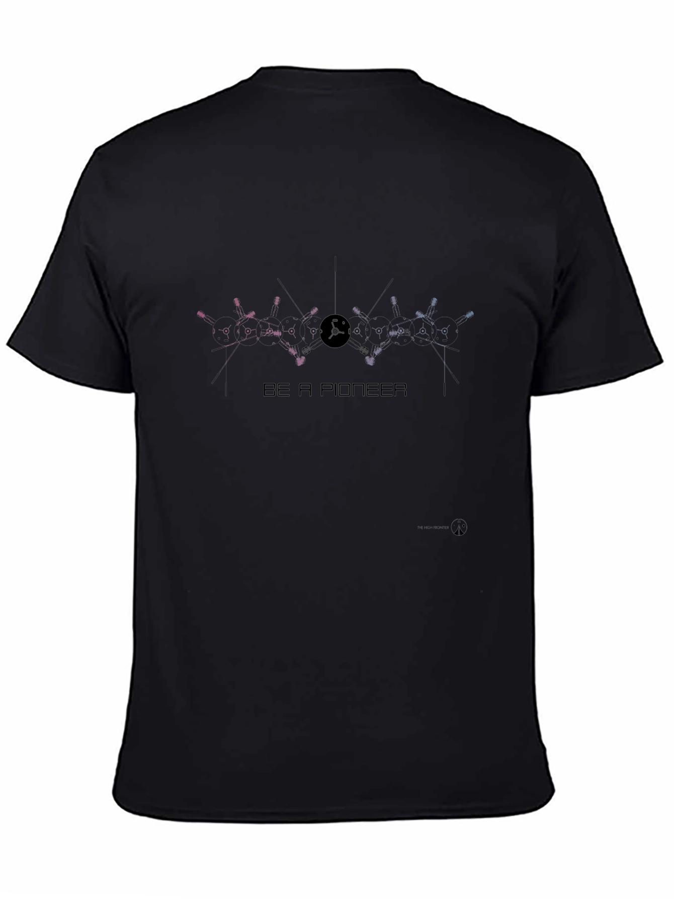 Be A Pioneer Graphic Tee - Stylish Black T-Shirt