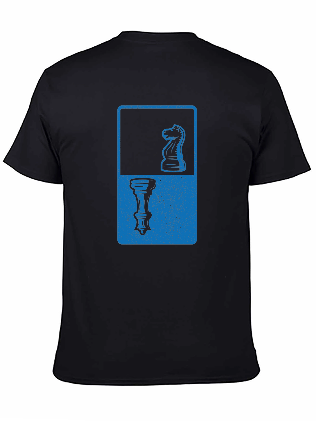 Chess Piece Graphic Tee - Knight & Rook Design