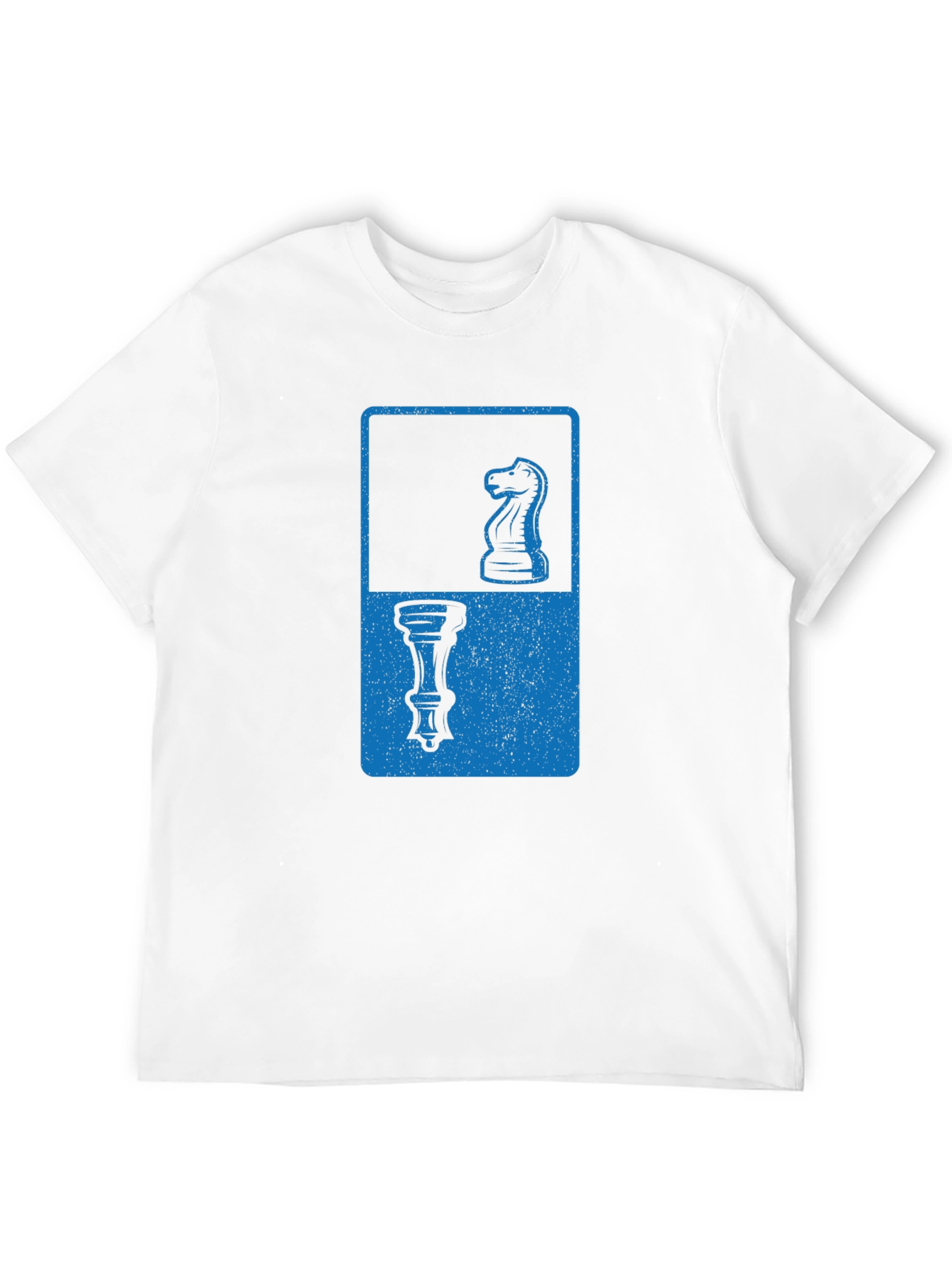 Chess Piece Graphic Tee - Knight & Rook Design