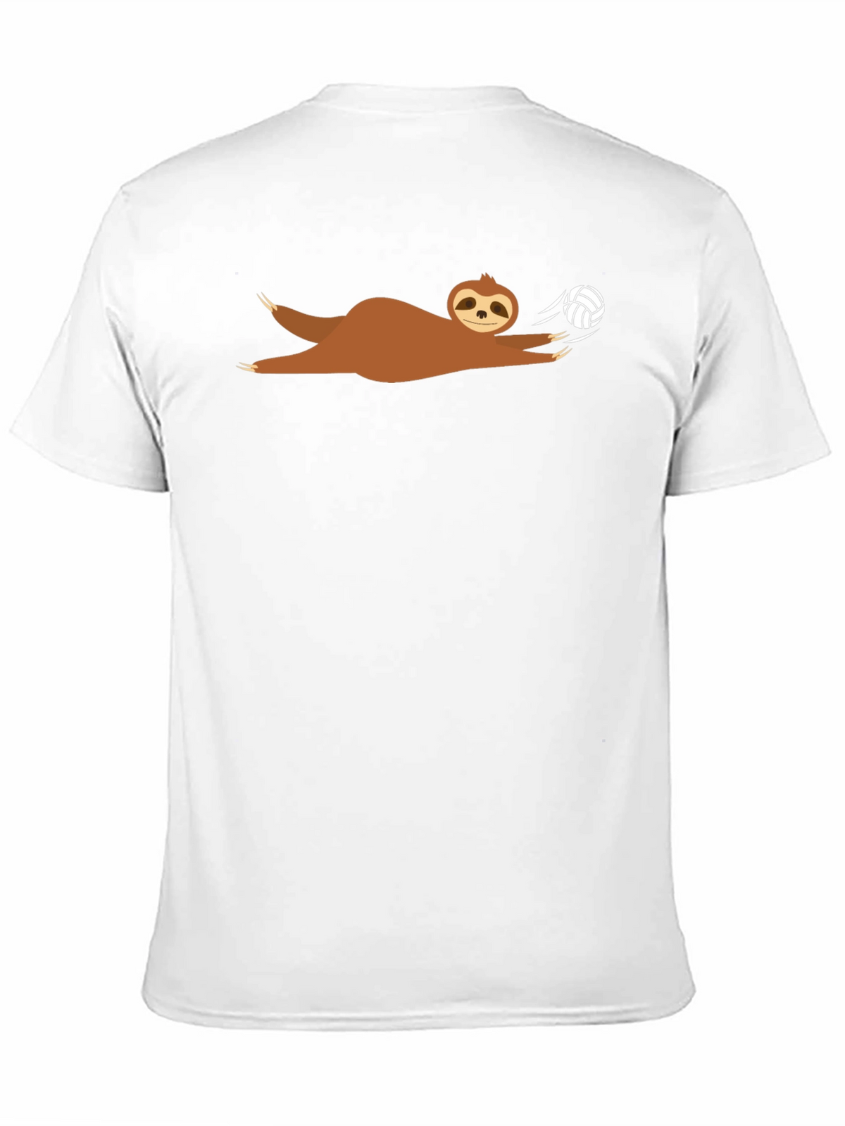 Sloth Volleyball T-Shirt - Black Graphic Tee