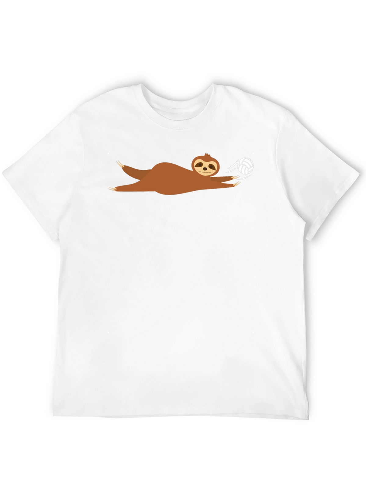 Sloth Volleyball T-Shirt - Black Graphic Tee