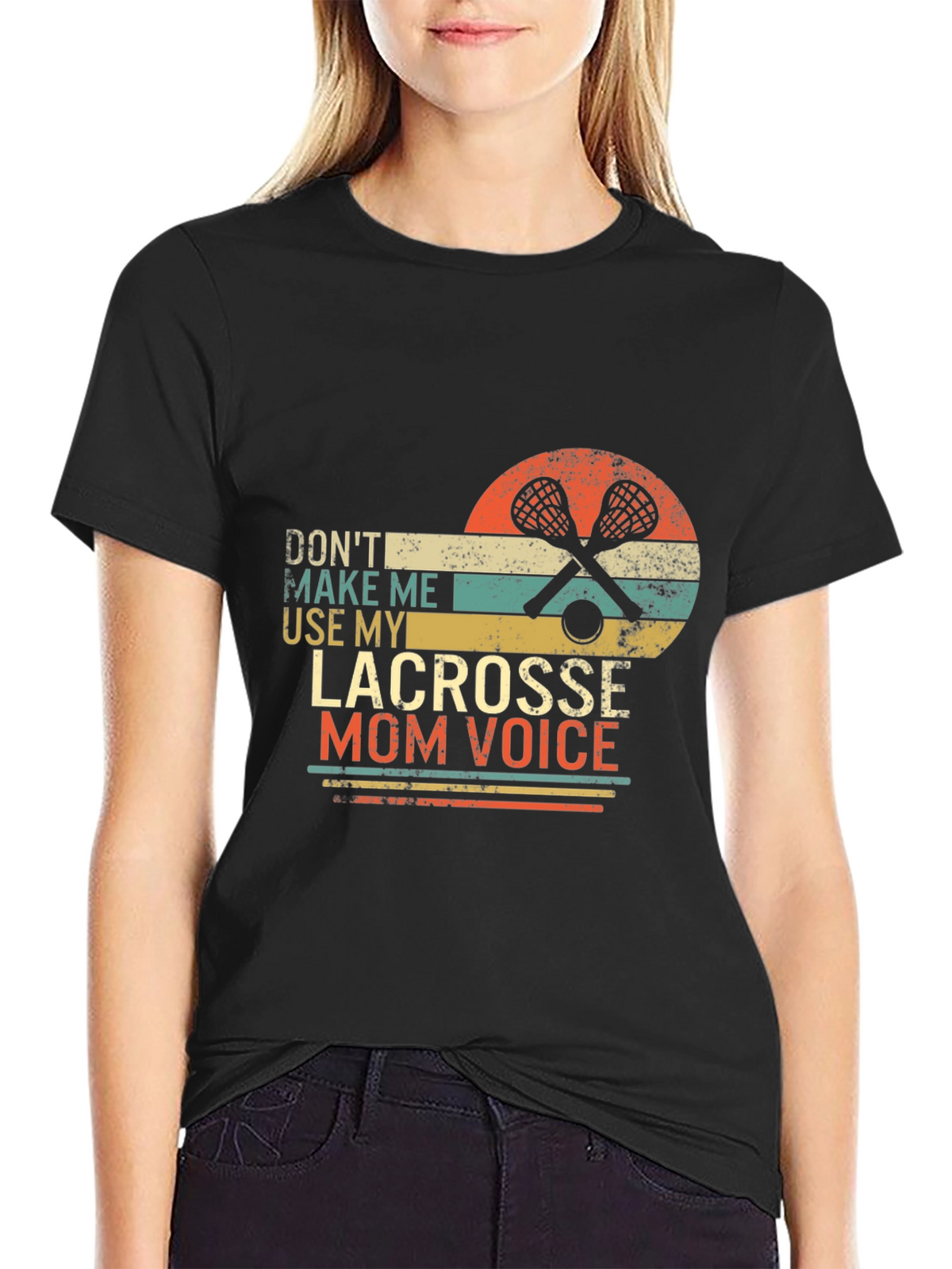 Lacrosse Mom Voice Graphic Tee
