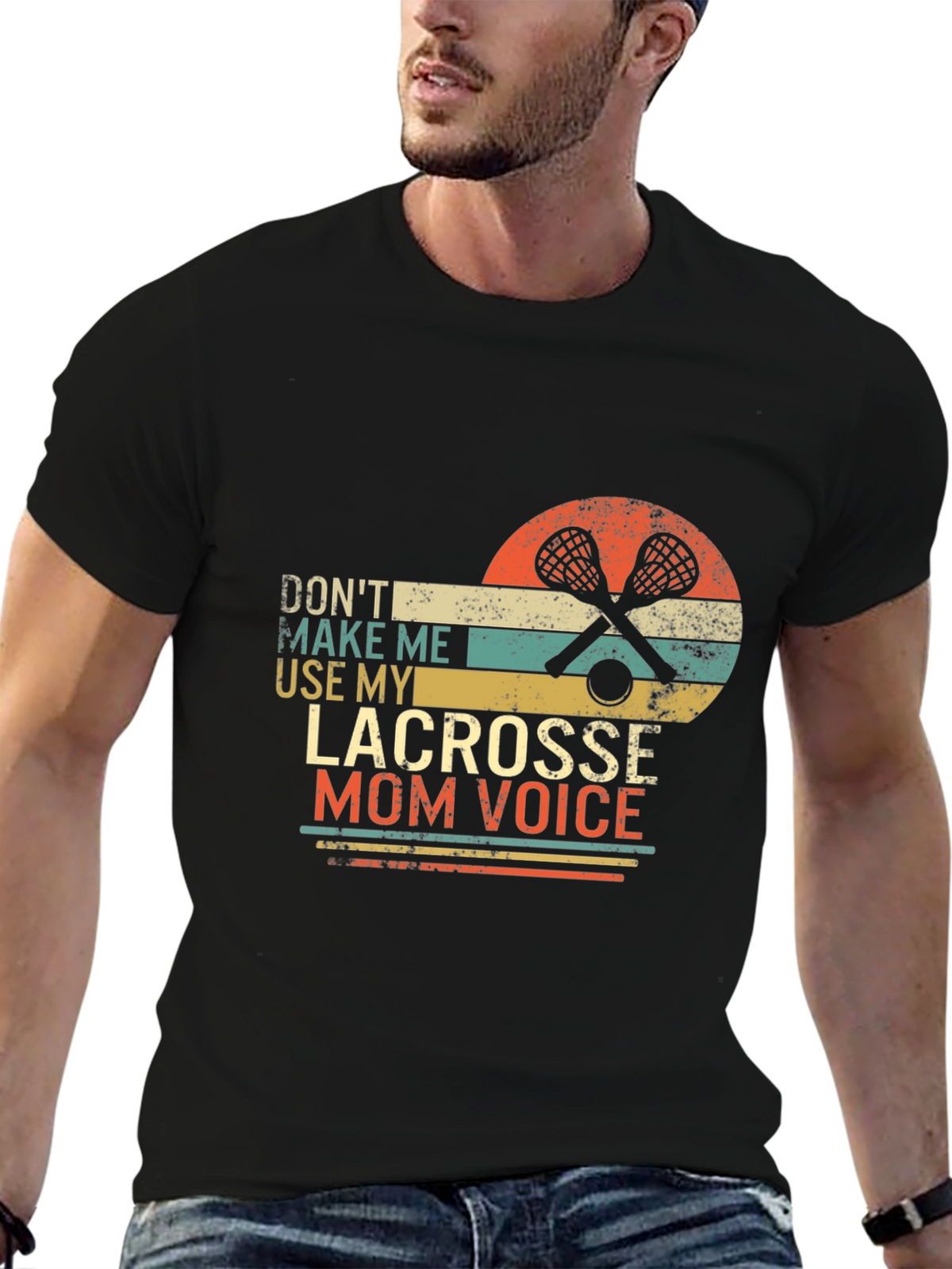 Lacrosse Mom Voice Graphic Tee