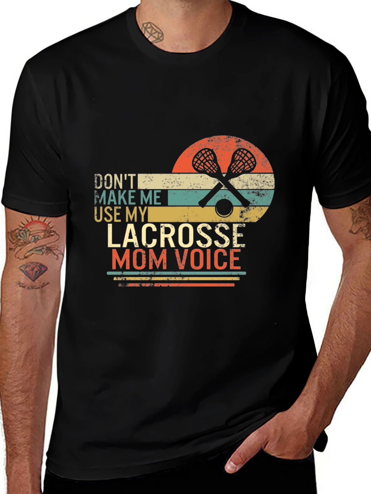 Lacrosse Mom Voice Graphic Tee