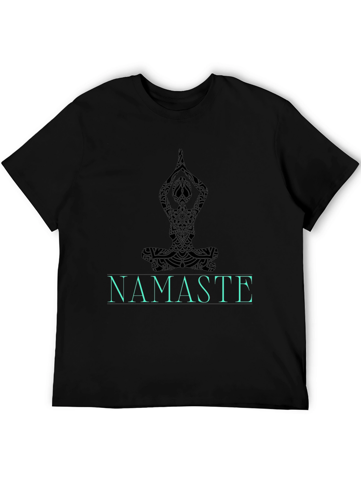 Namaste Yoga Black Graphic Tee