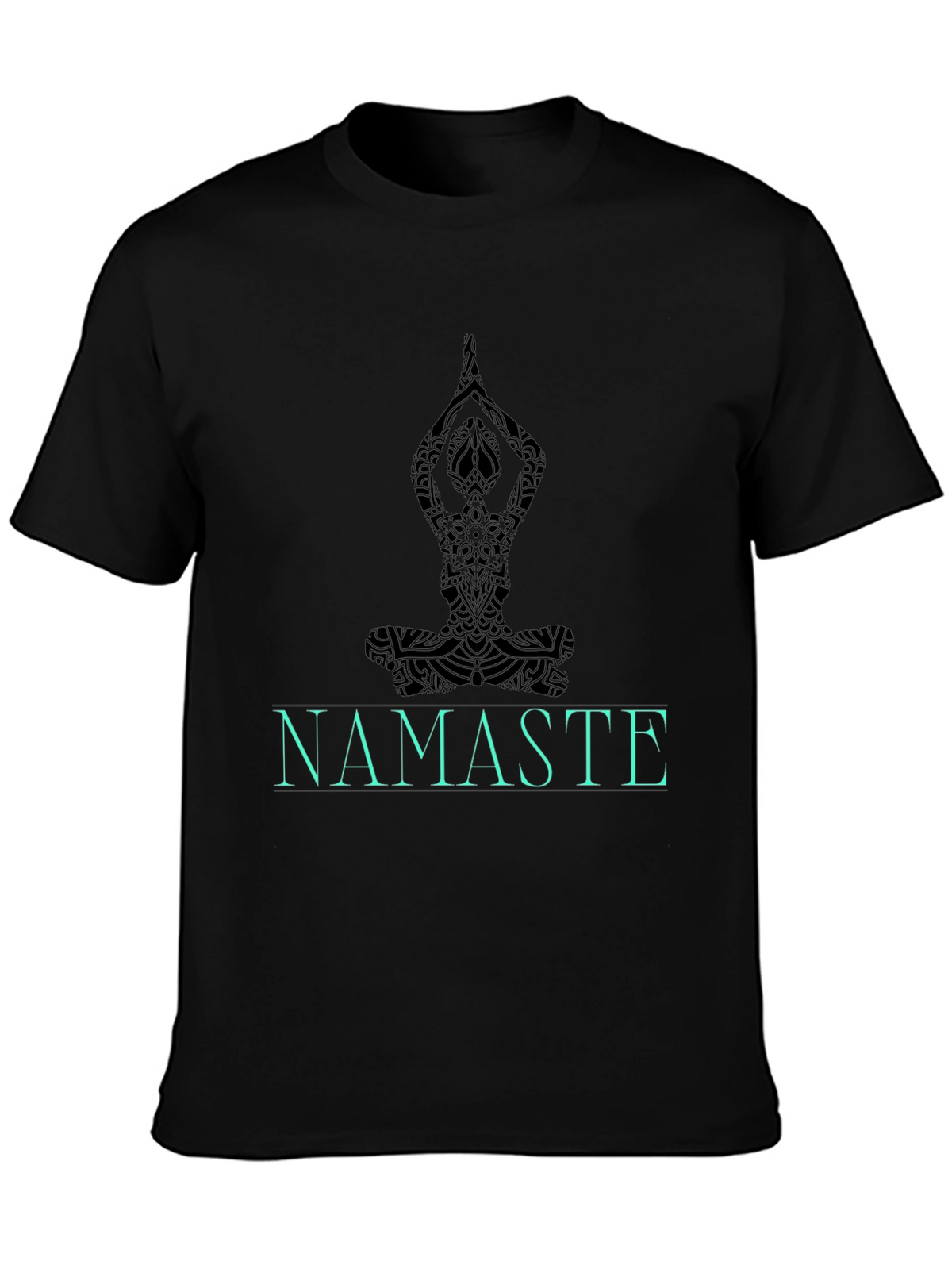 Namaste Yoga Black Graphic Tee
