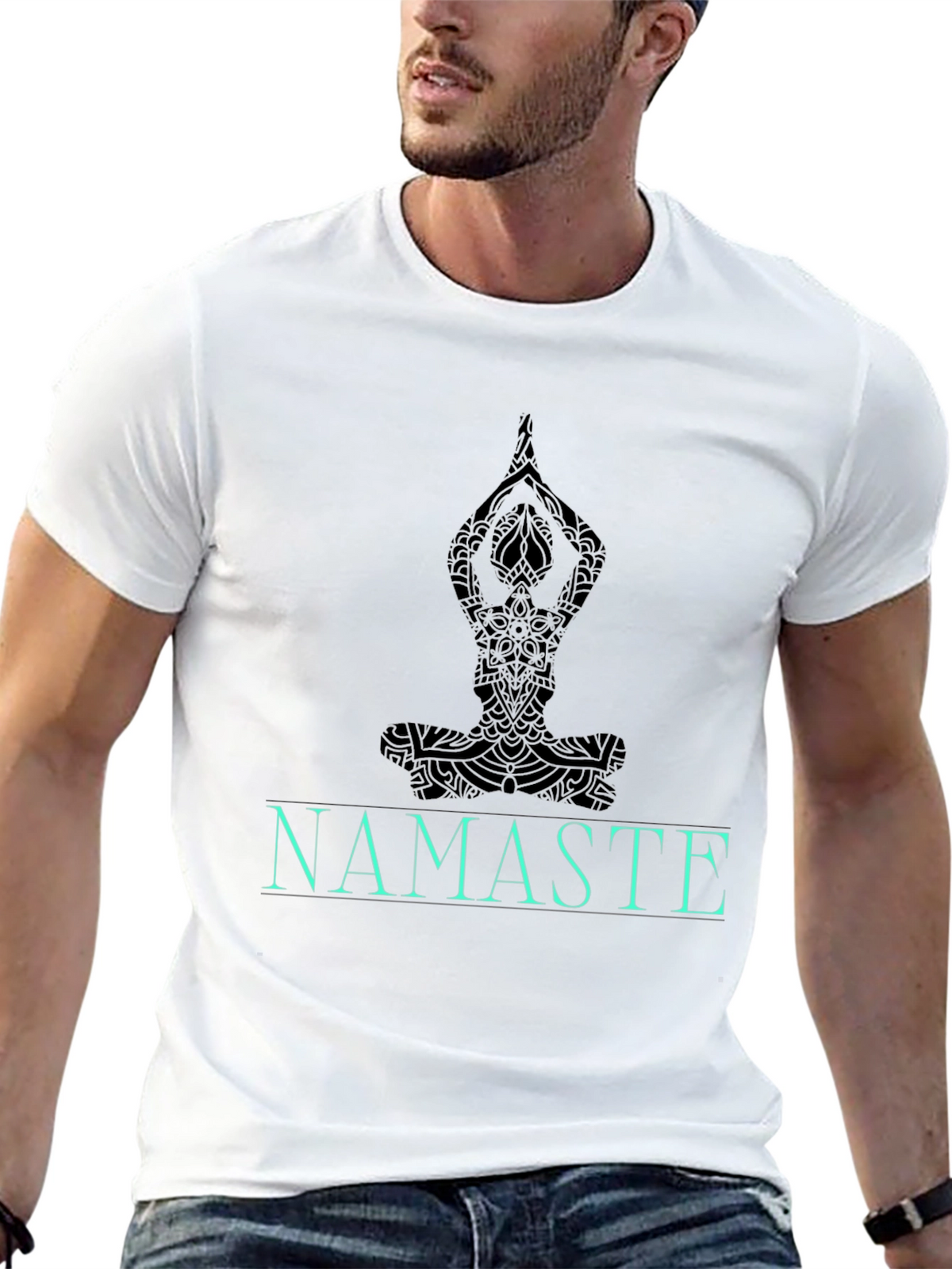 Namaste Yoga Black Graphic Tee