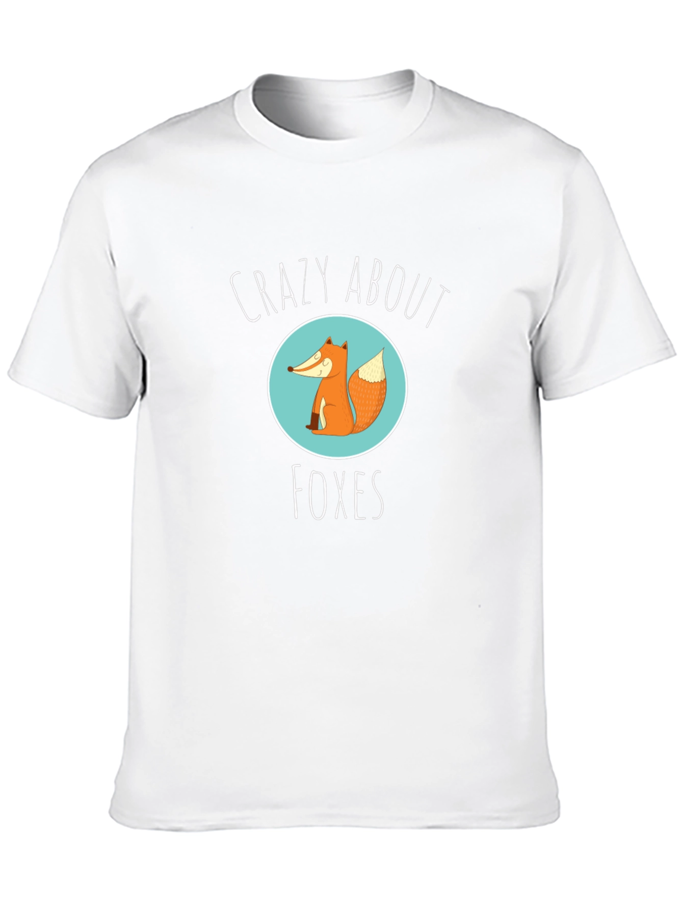 Crazy About Foxes Graphic Tee - Unisex Black T-Shirt