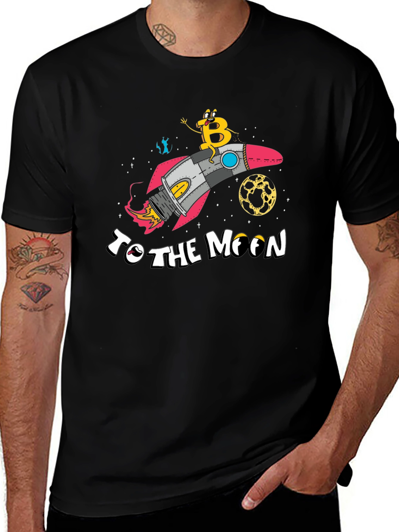 Bitcoin to the Moon T-Shirt
