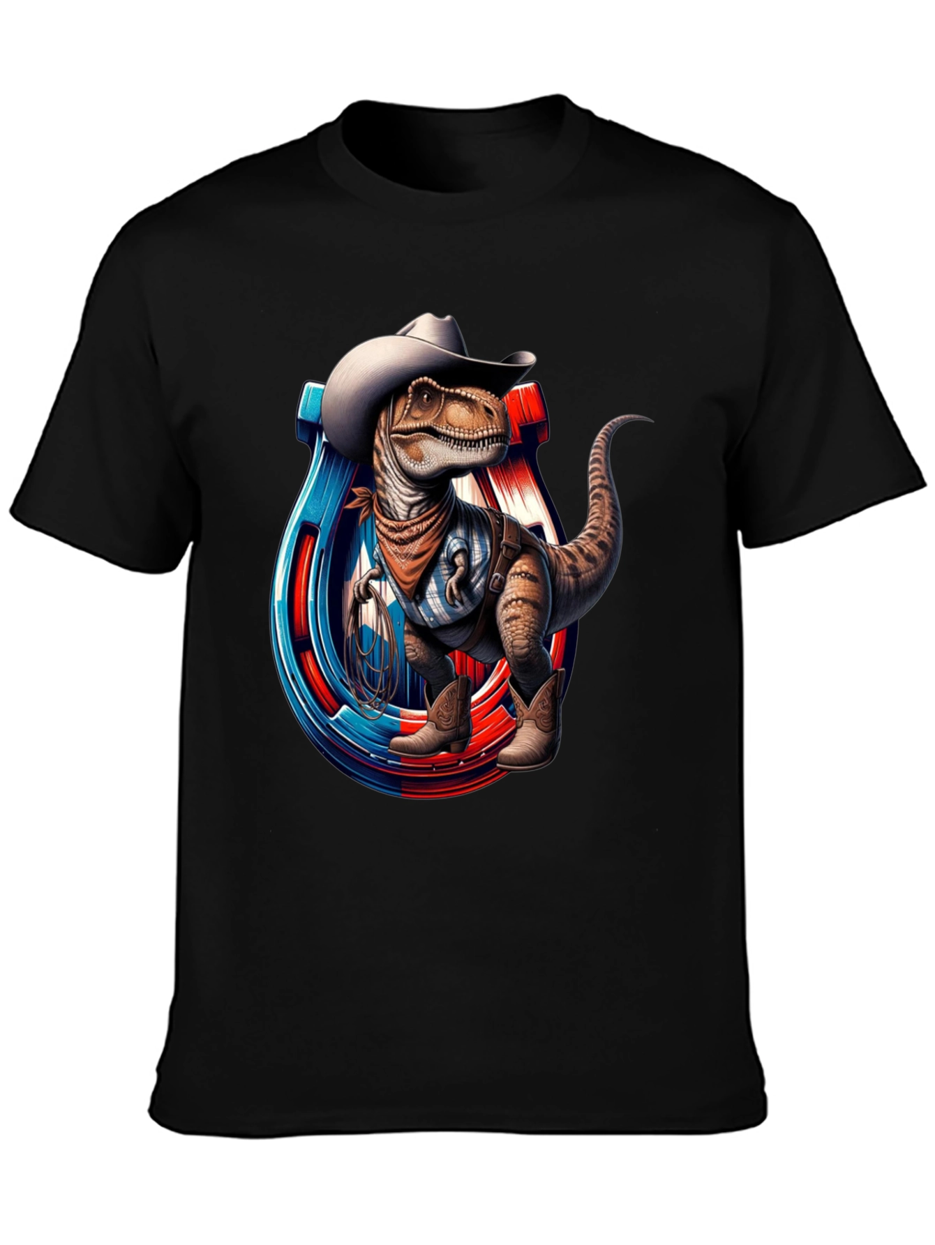 Cowboy Dinosaur Graphic T-Shirt
